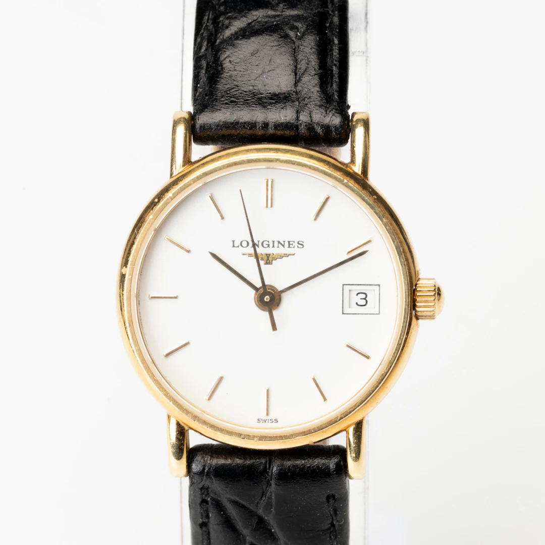 LONGINES, armbandsur, quartz, boett av 18K guld, omkring 1900-talets slut.