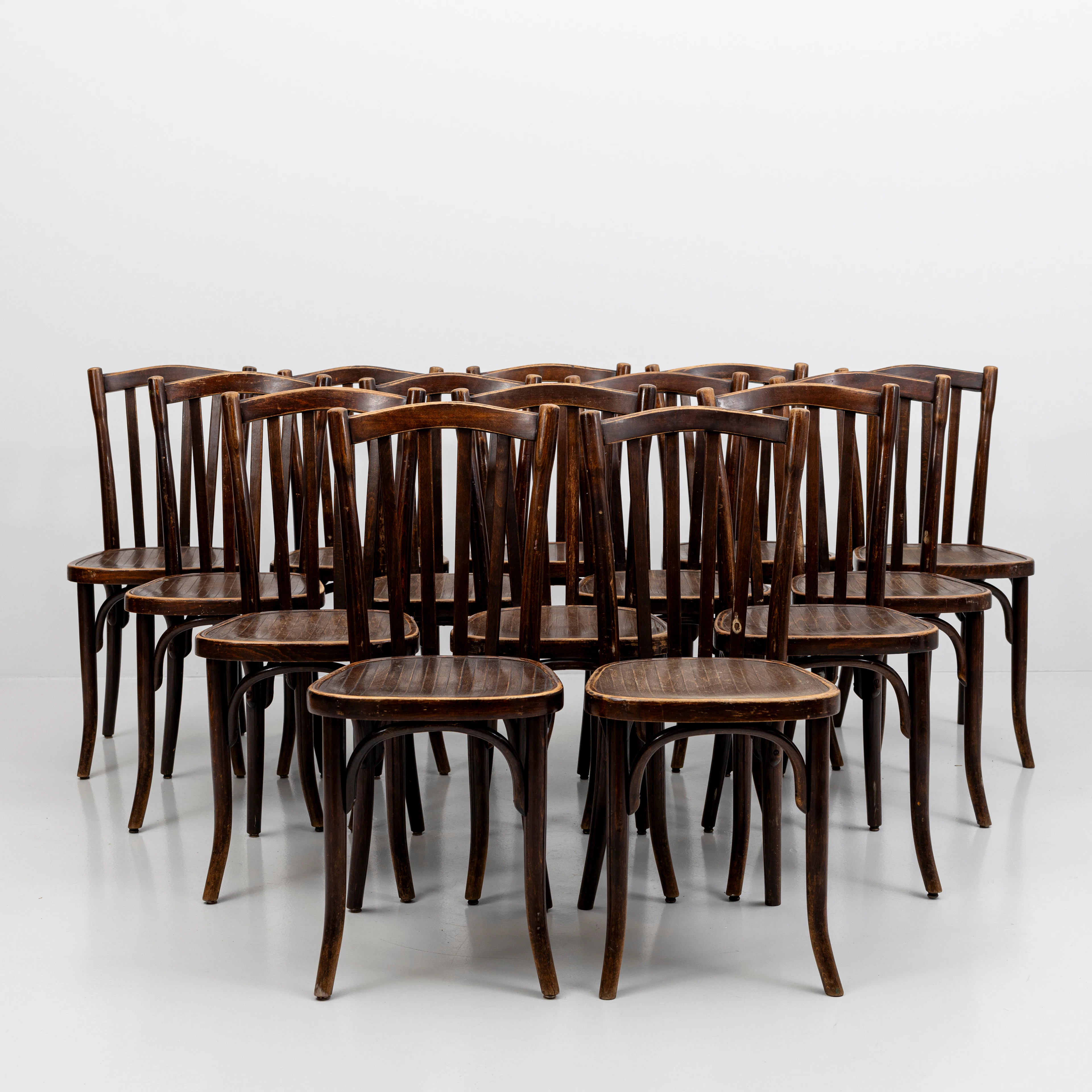 MICHAEL THONET. STOLAR, 14 st, böjträ, Thonet, 1920-tal, Tyskland.