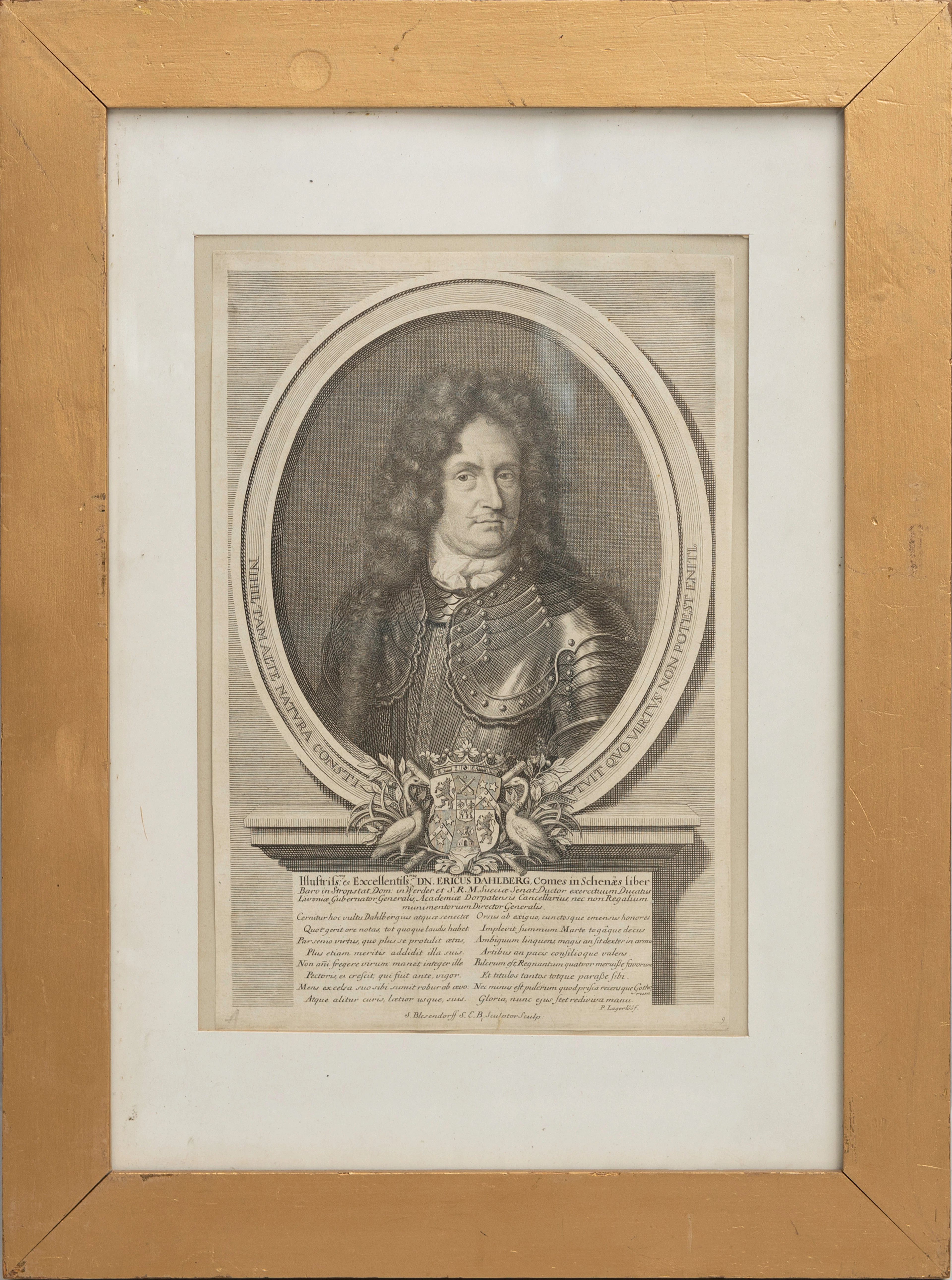 SUECIA ANTIQUA ET HODIERNA. porträtt av Erik Dahlbergh, Gravyr, Gravör