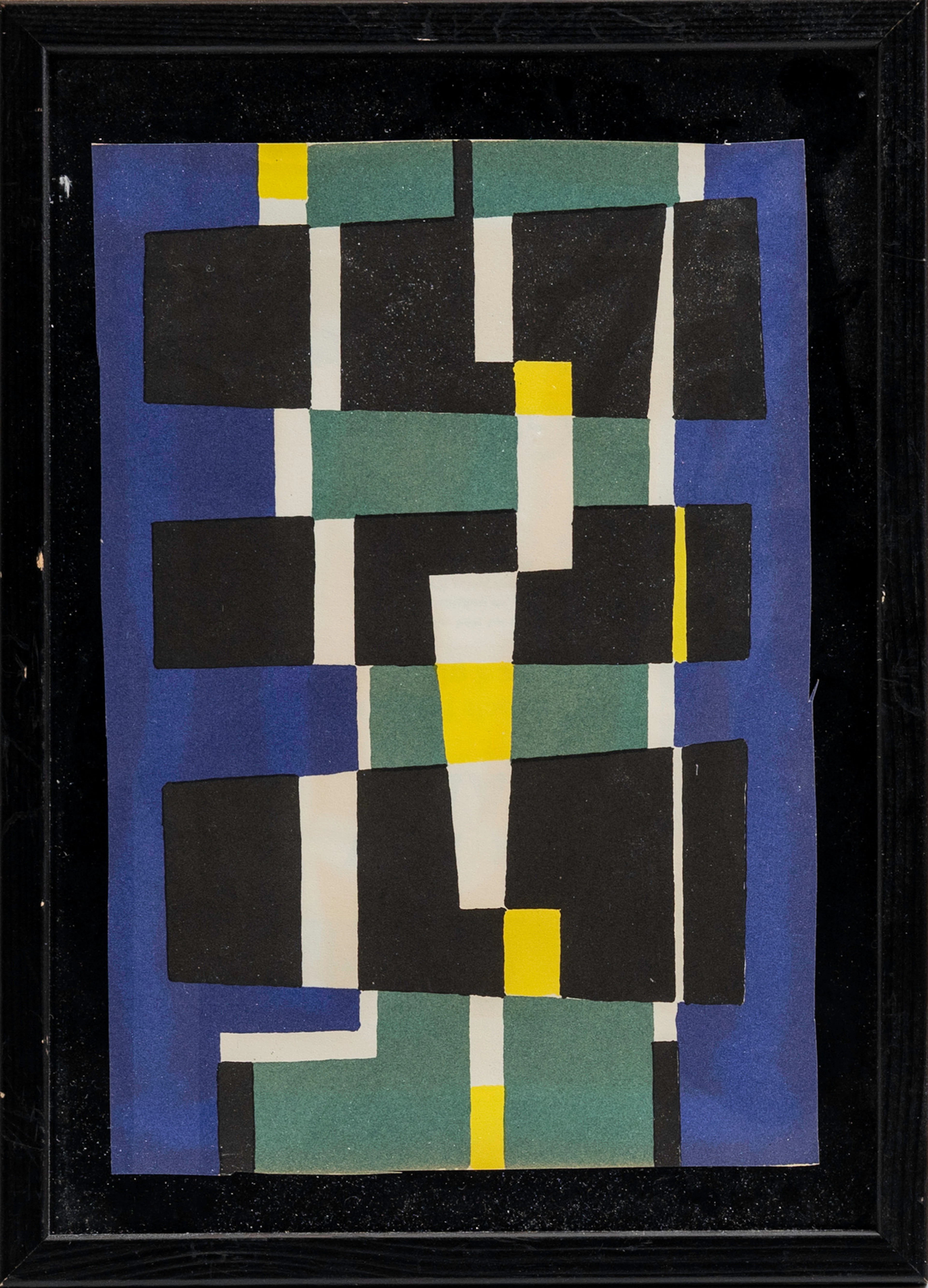 VALTÝR PÉTURSSON (ISLAND 1919-1988). Konkret komposition, ur boken