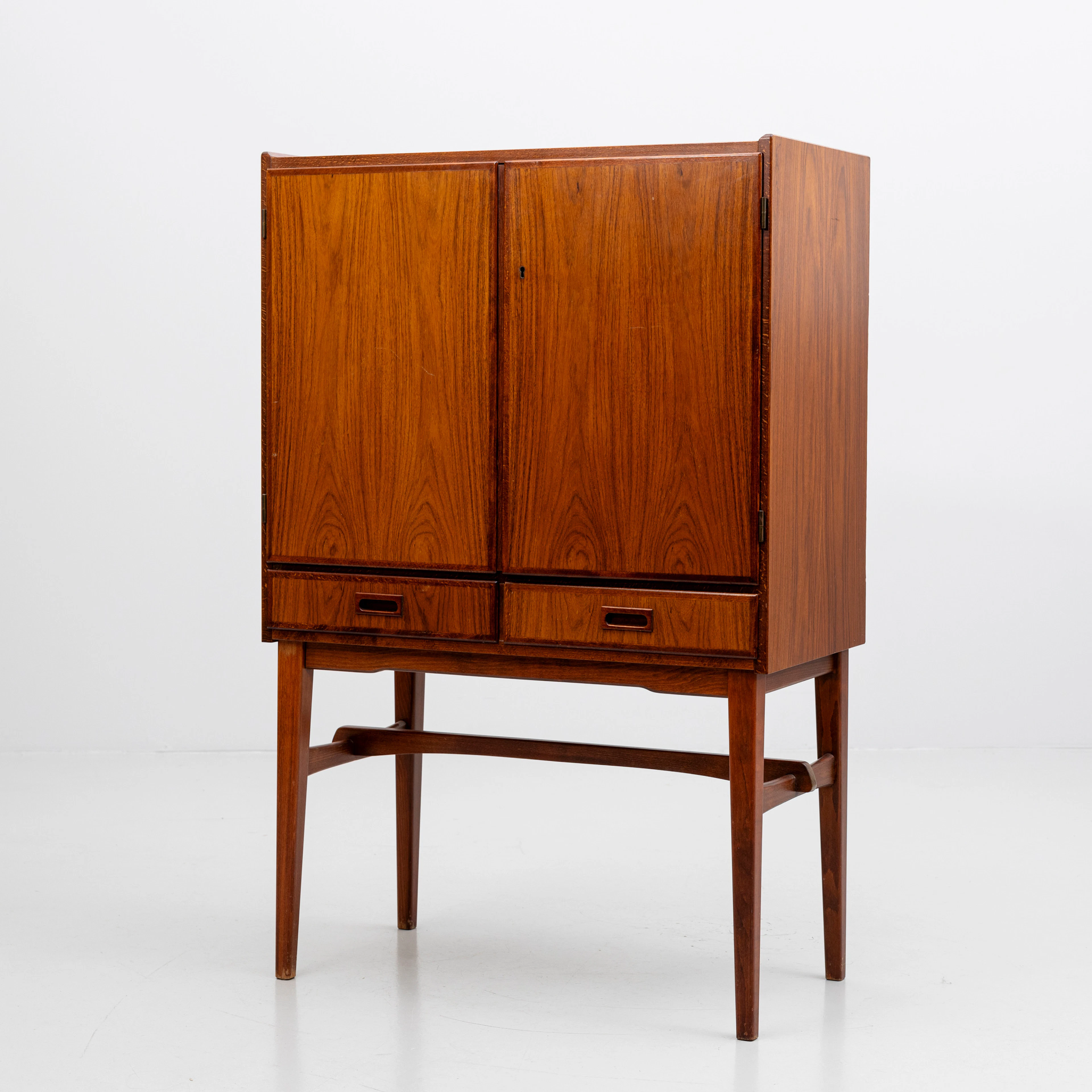 BARSKÅP, teak och jakaranda, 1950/60-tal.