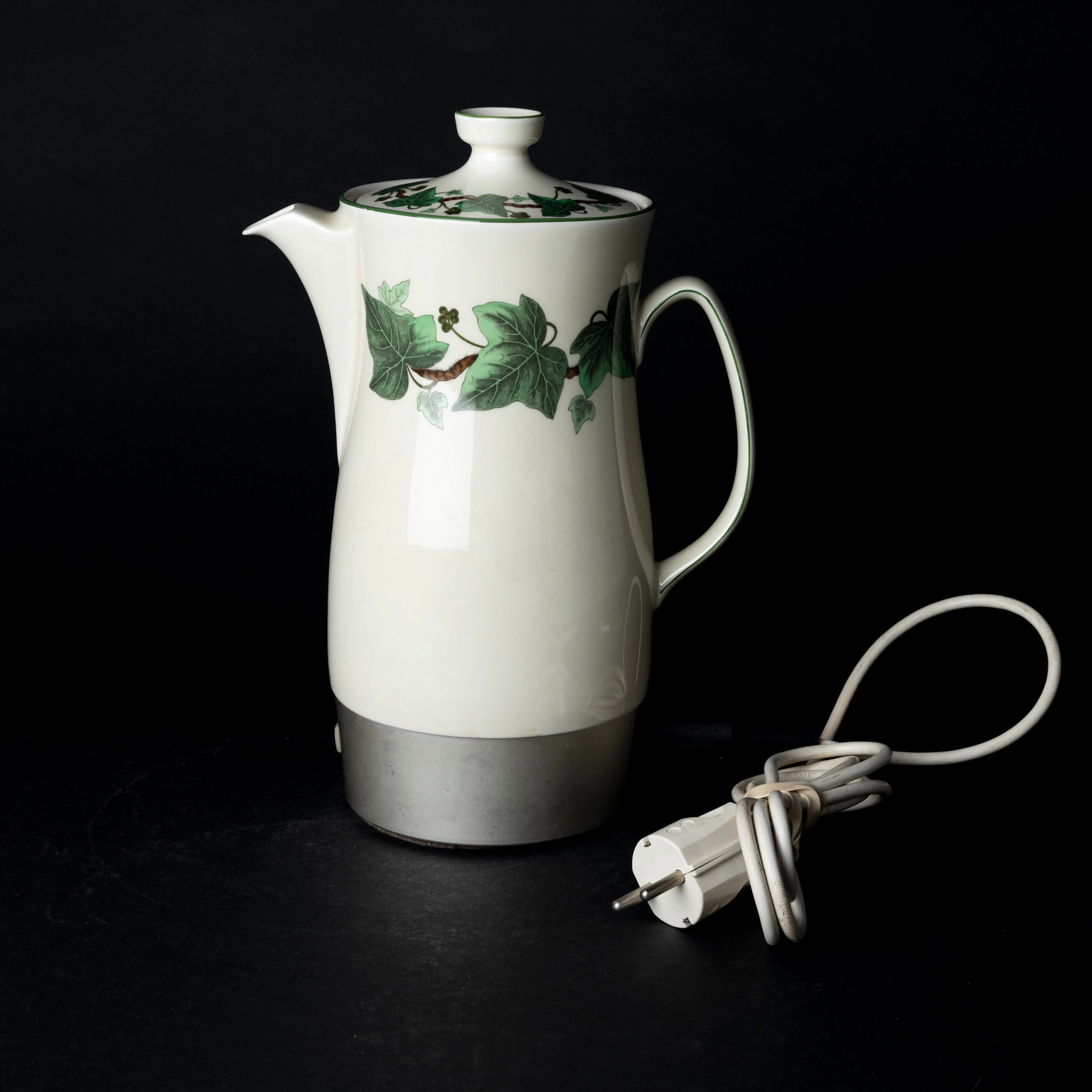 PERKULATOR, delvis porslin, "Napoleon Ivy", Wedgwood.