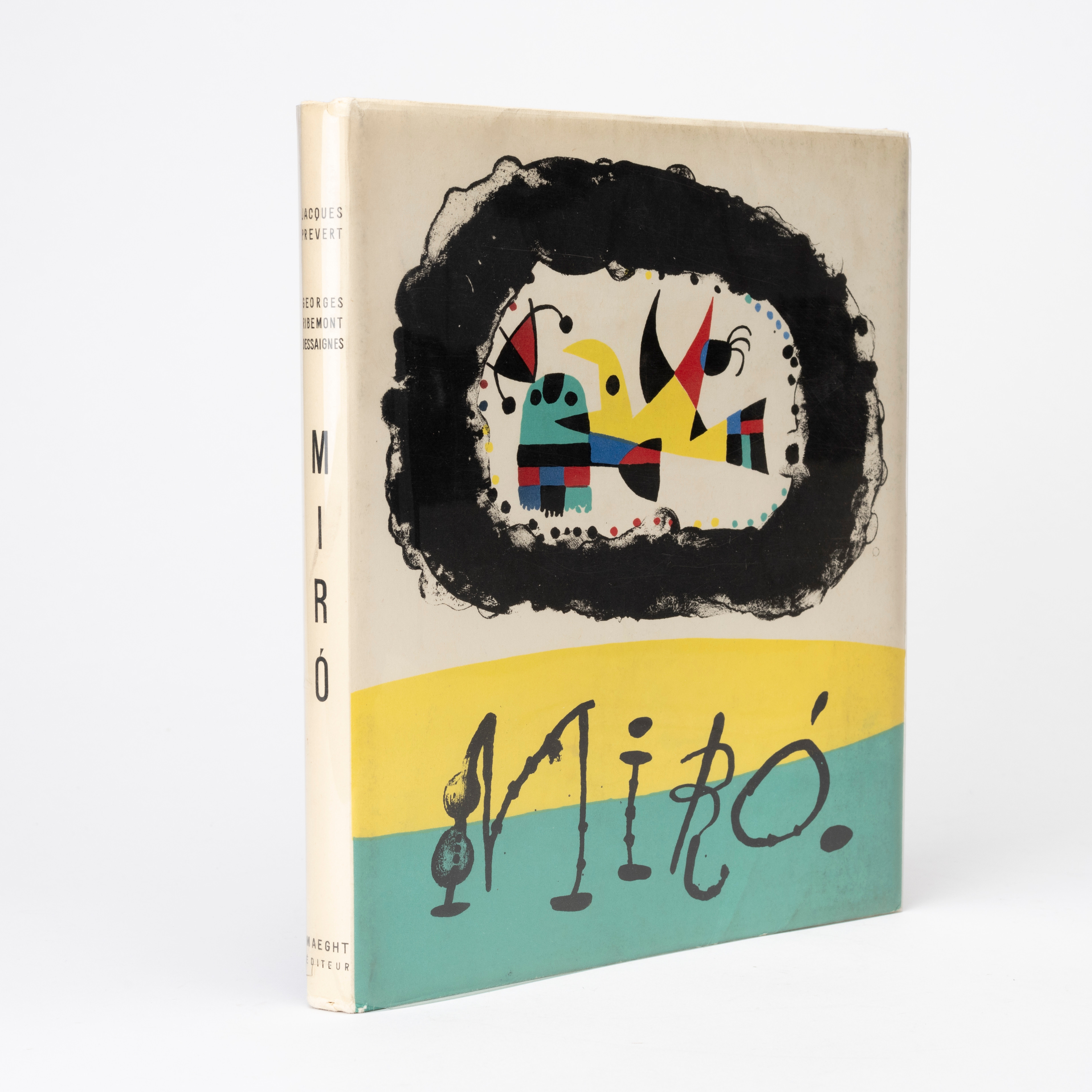 JOAN MIRÓ. Bok med 10 Litografier, Jaques Prévert & Georges Ribemont