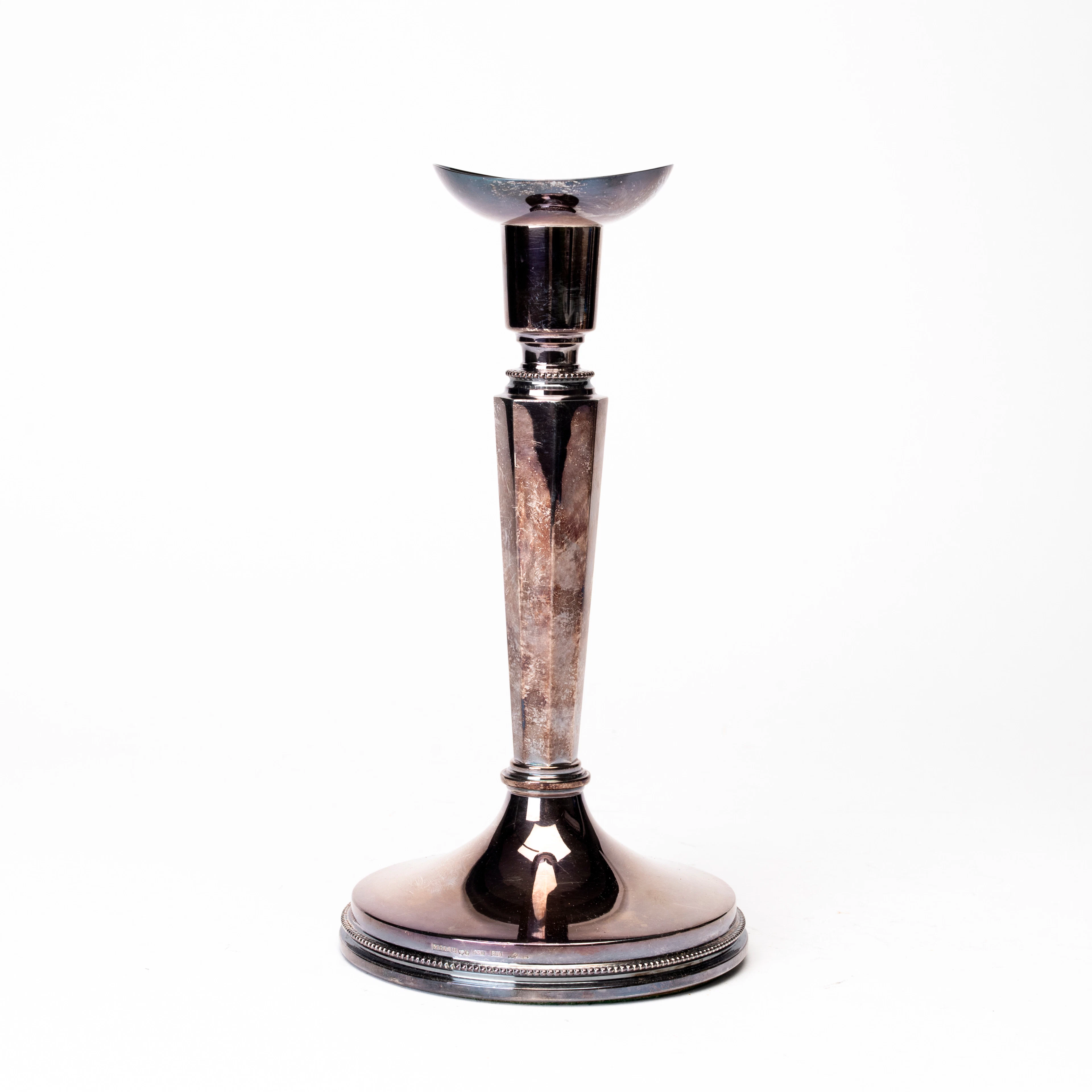 ERIC LÖFMAN. Ljusstake, silver, stämpelsignerad, K G Markströms Guldsmeds