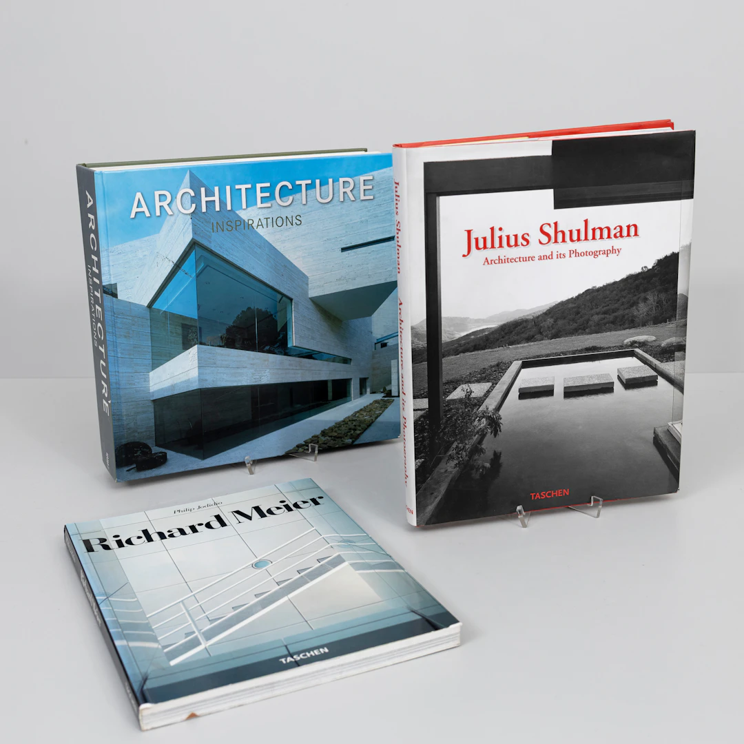 BÖCKER, 3 st Arkitektur, bla Julius Shulman.