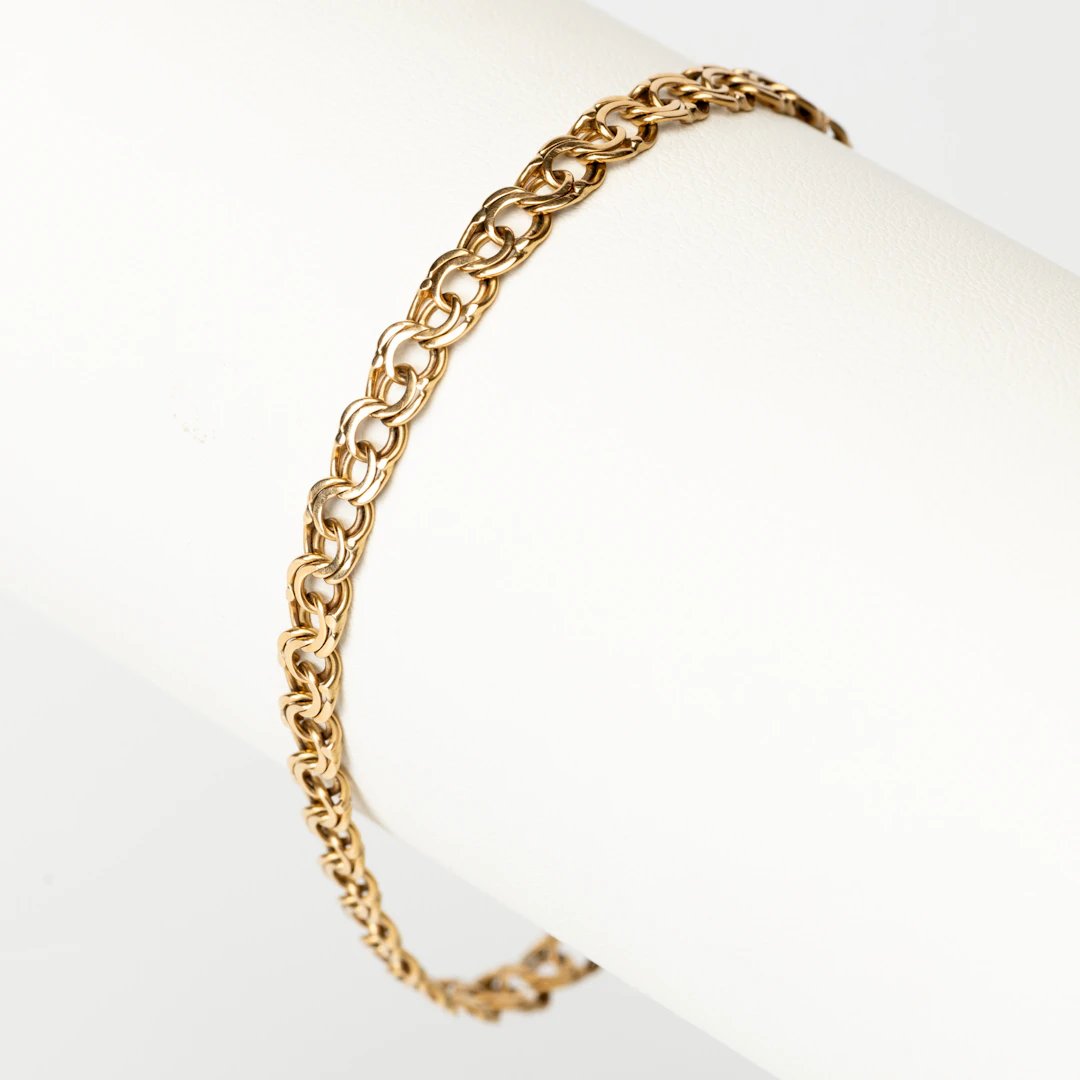 ARMBAND, 18K guld, Bismarck-länk, otydlig mästarstämpel, 1961.