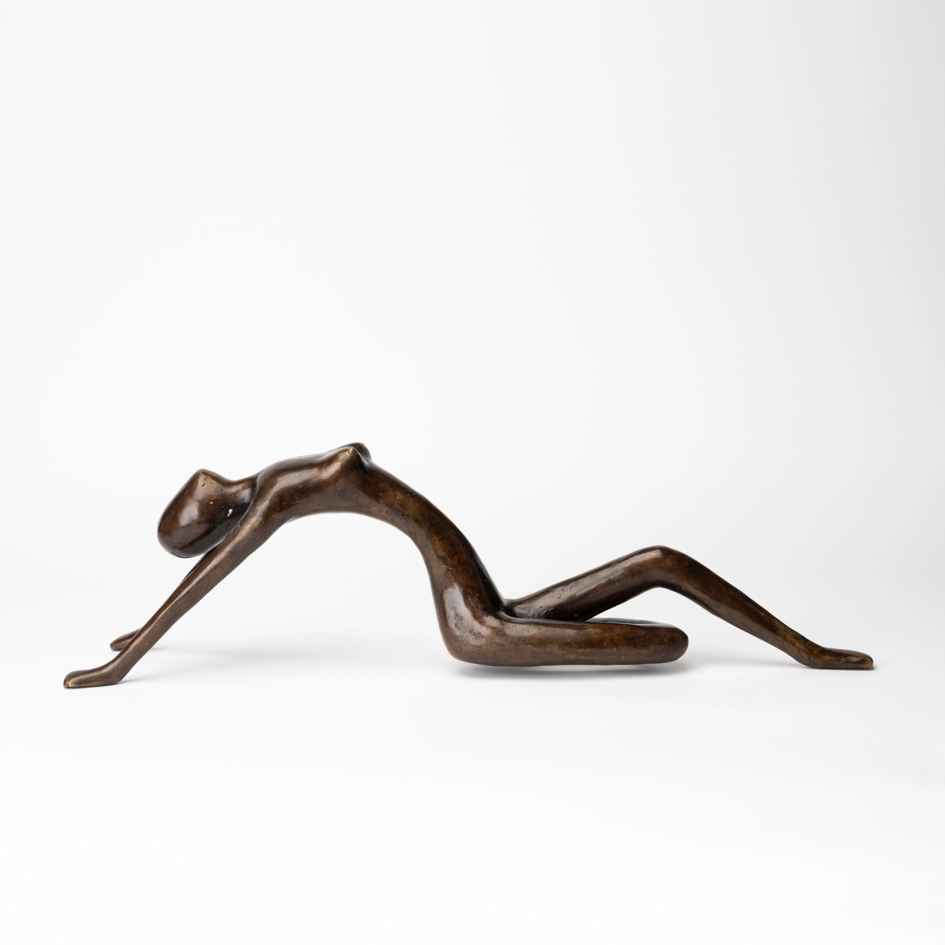 SKULPTUR, patinerad brons, Abstrakt kvinnostudie, Art People Gallery, samtida.