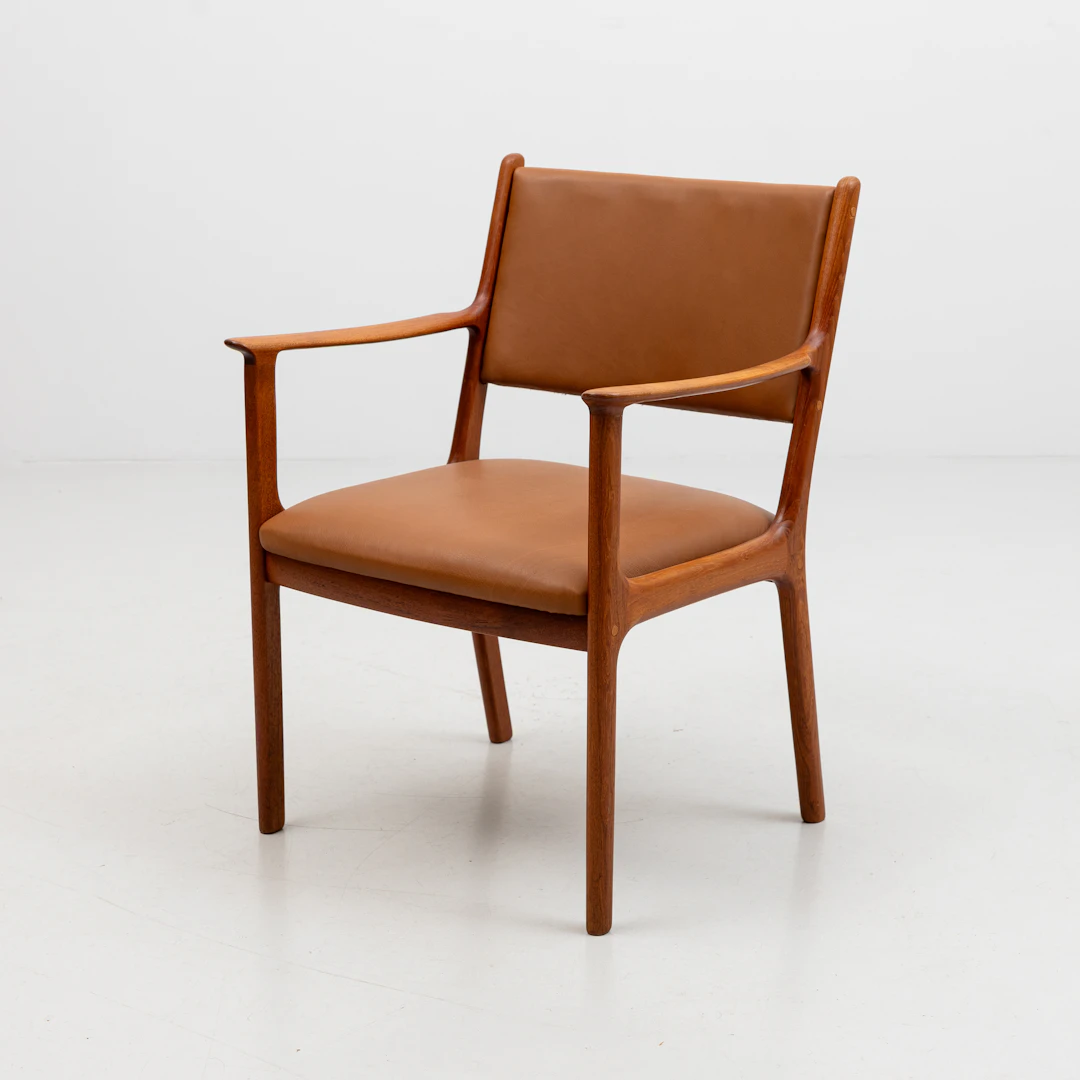 OLE WANSCHER. Karmstol, teak, modell '412', PJ. Furniture / Poul Jeppesen.