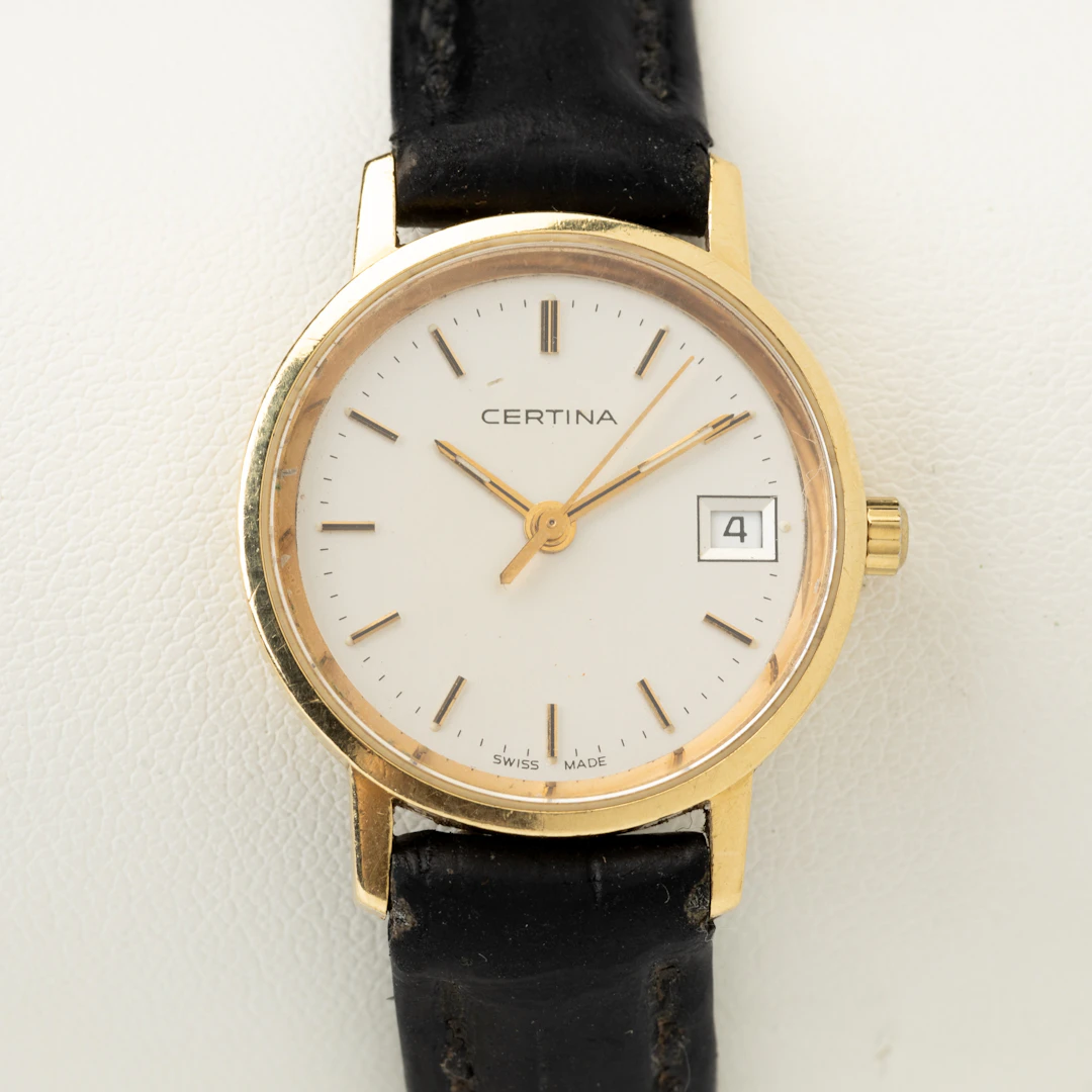 CERTINA, armbandsur, quartz, boett av 18K guld, 1900-tal.