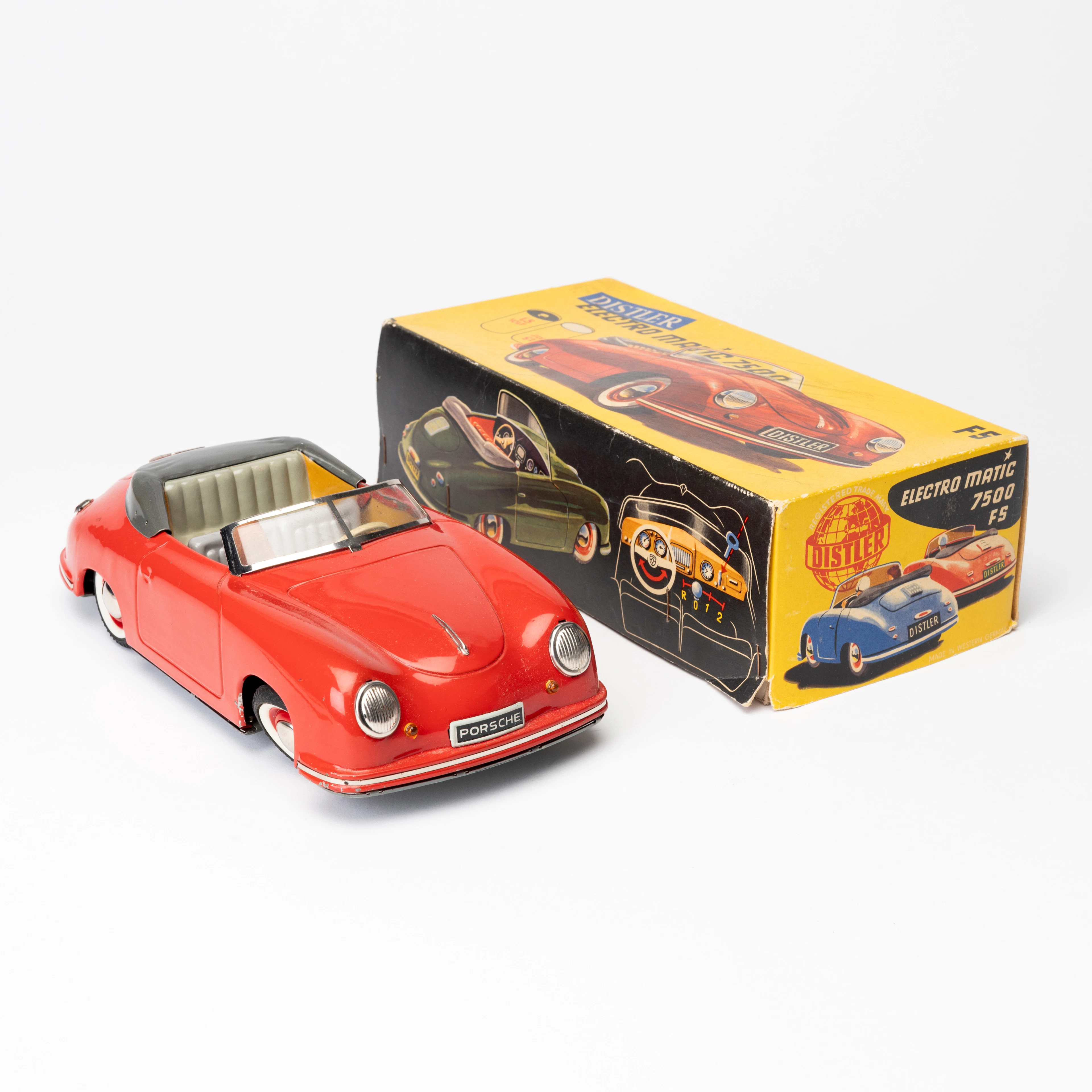 DISTLER ELECTROMATIC 7500 ,Porsche 356, Modellbil, 1950- tal, Västtyskland.