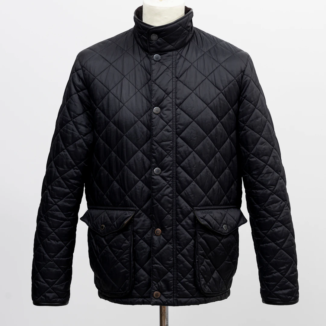 BARBOUR. Jacka, herr Evanton quilt, Sam Heughan, Barbour signature