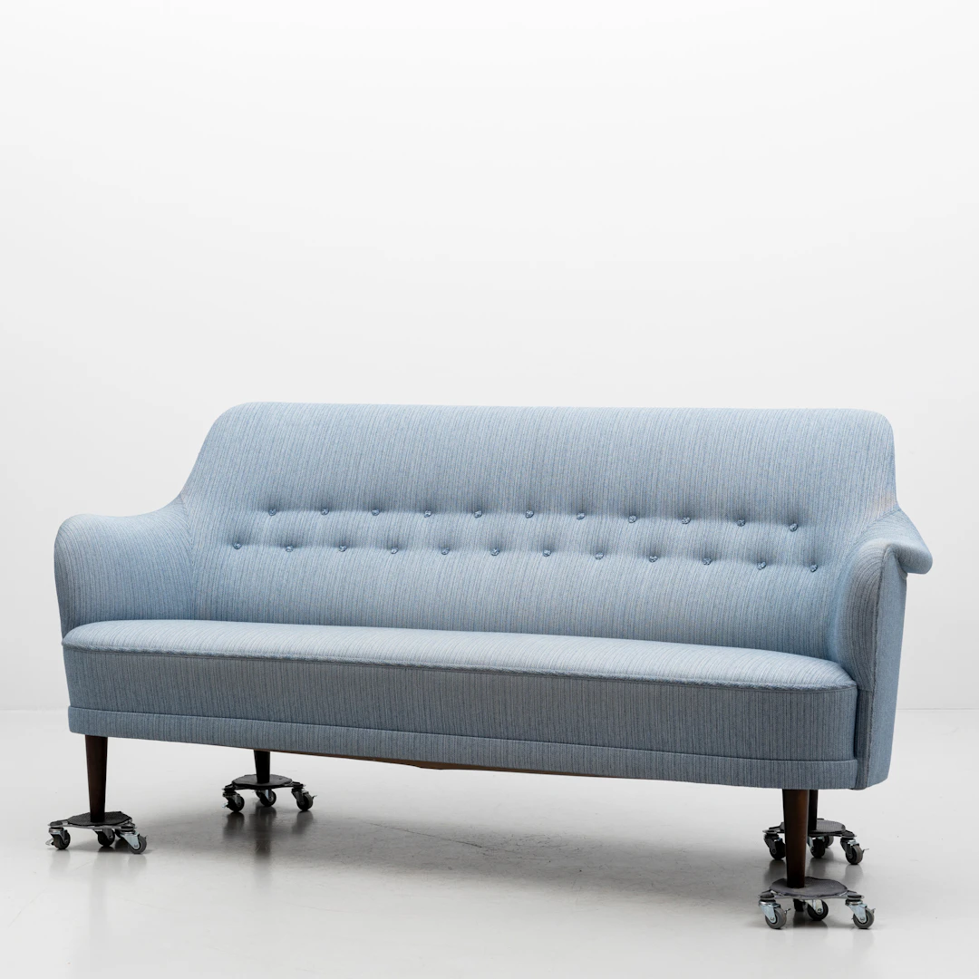 CARL MALMSTEN. Soffa, 3-sits, "Samsas, O.H. Sjögren i Tranås.