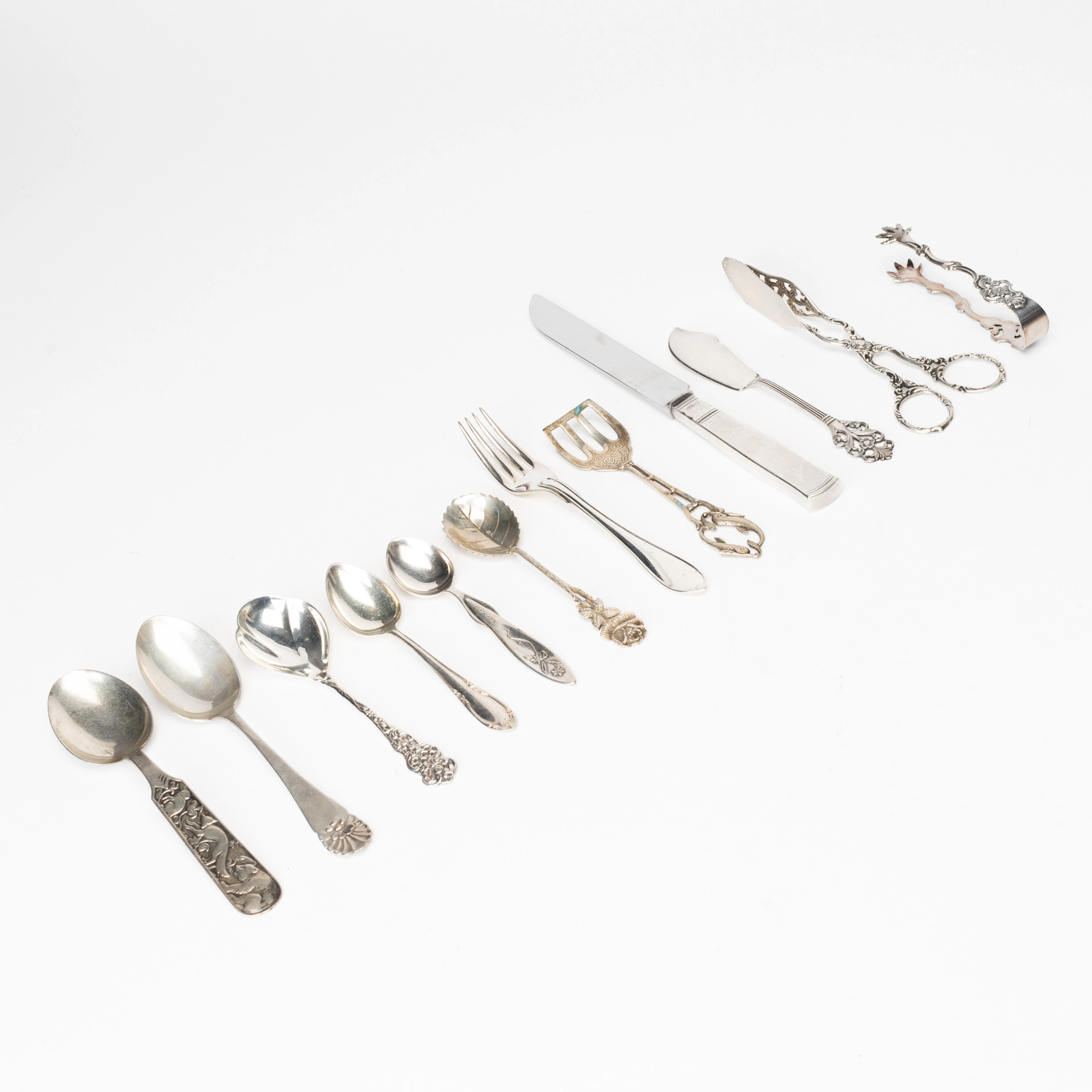 DIVERSE BESTICK, 15 st, silver, bla MGAB och GEWE.