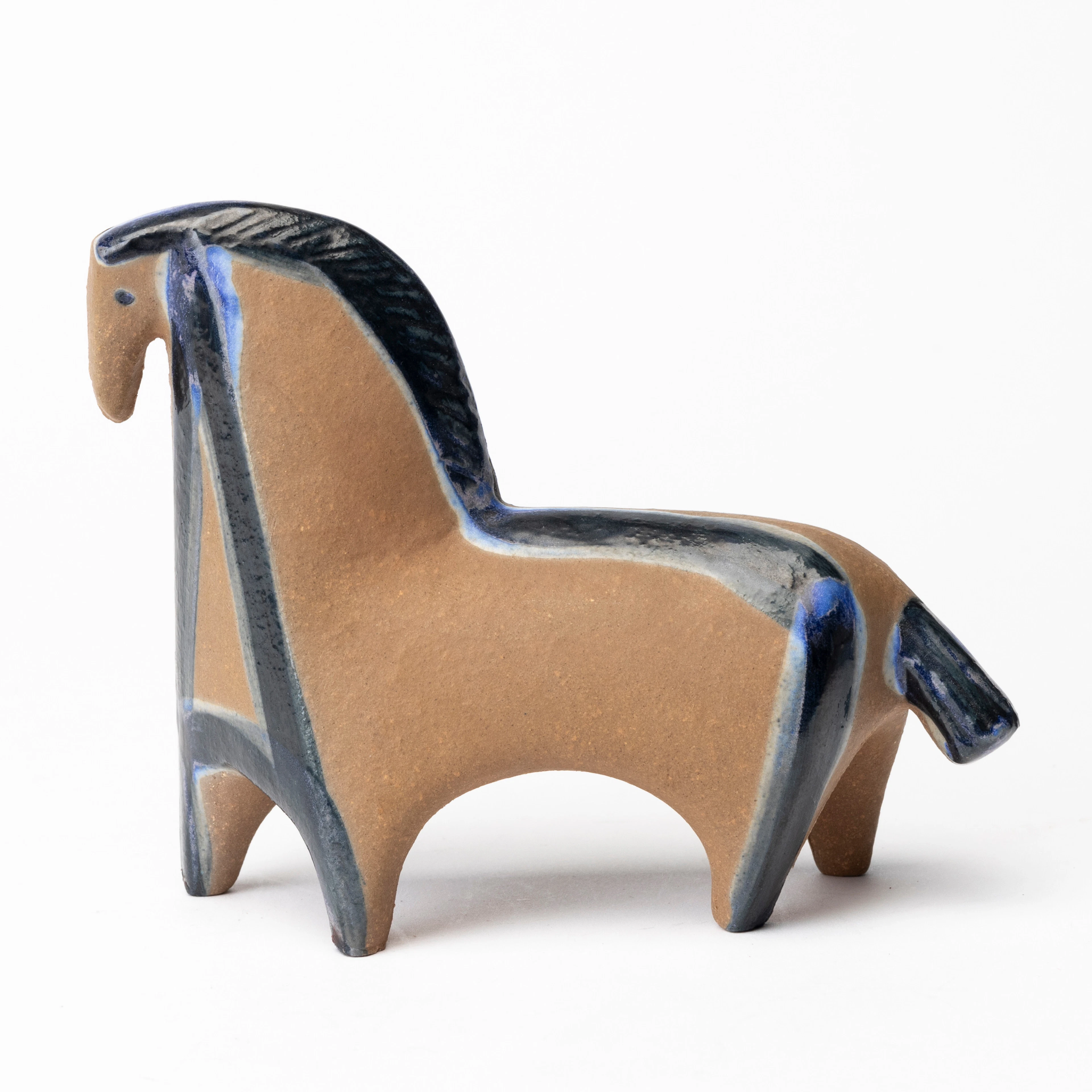 LISA LARSON. Figurin, stengods, "Häst", ur serien "Lilla Zoo", formgiven