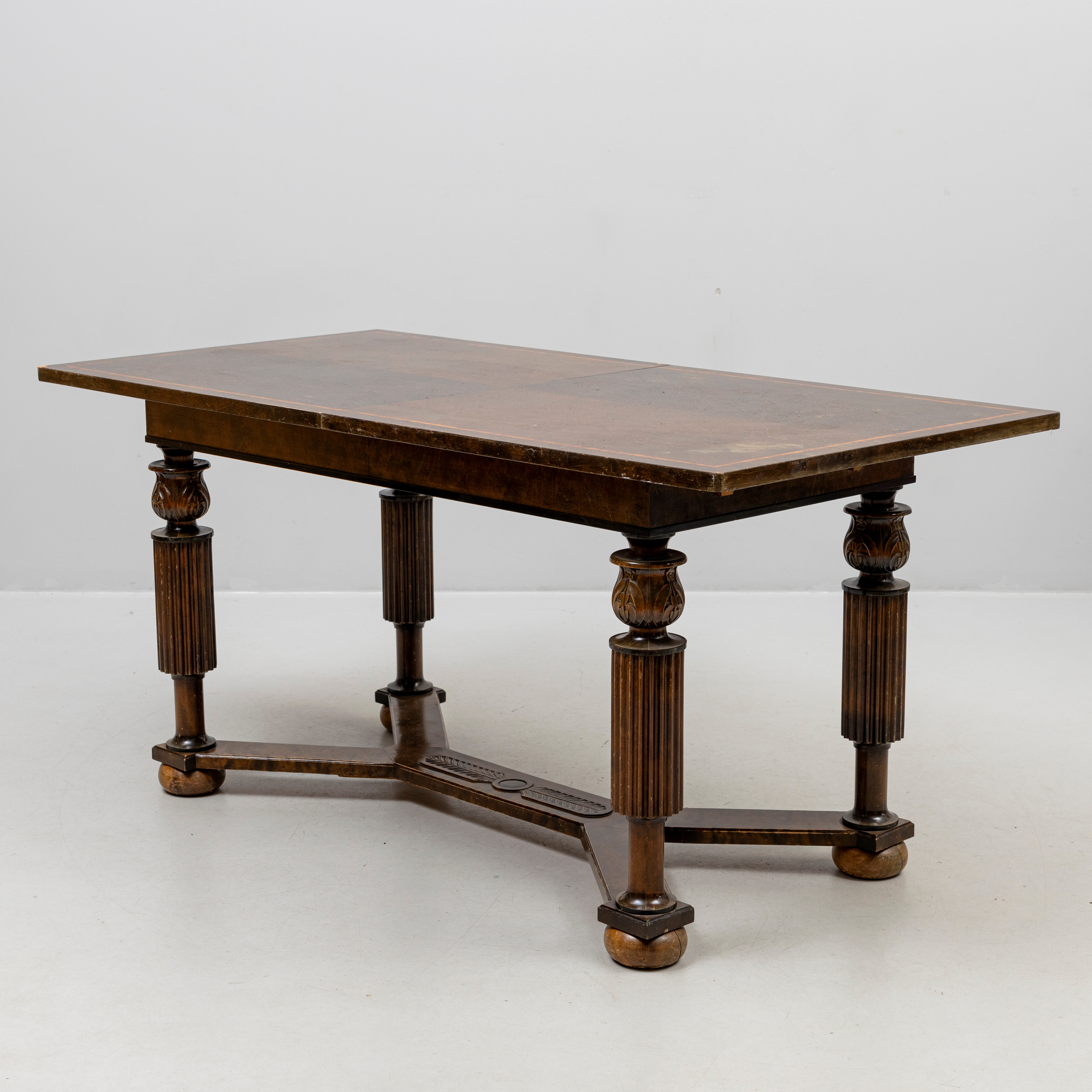 BIBILOTEKSBORD, Swedish Grace, bonat trä, 1920/30-tal.