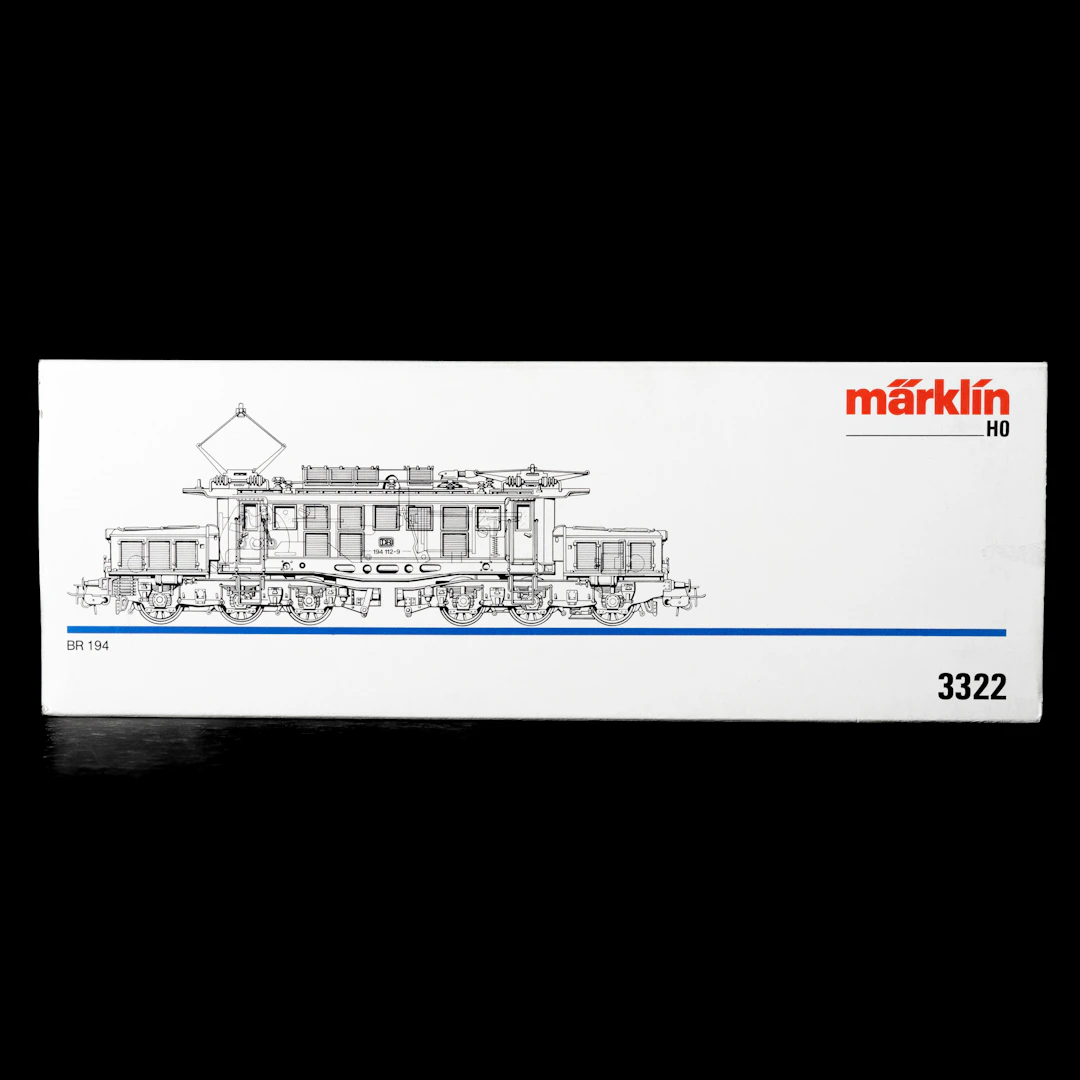 MÄRKLIN 3322 DB:s elektrolok 194, instruktion, originalkartong.