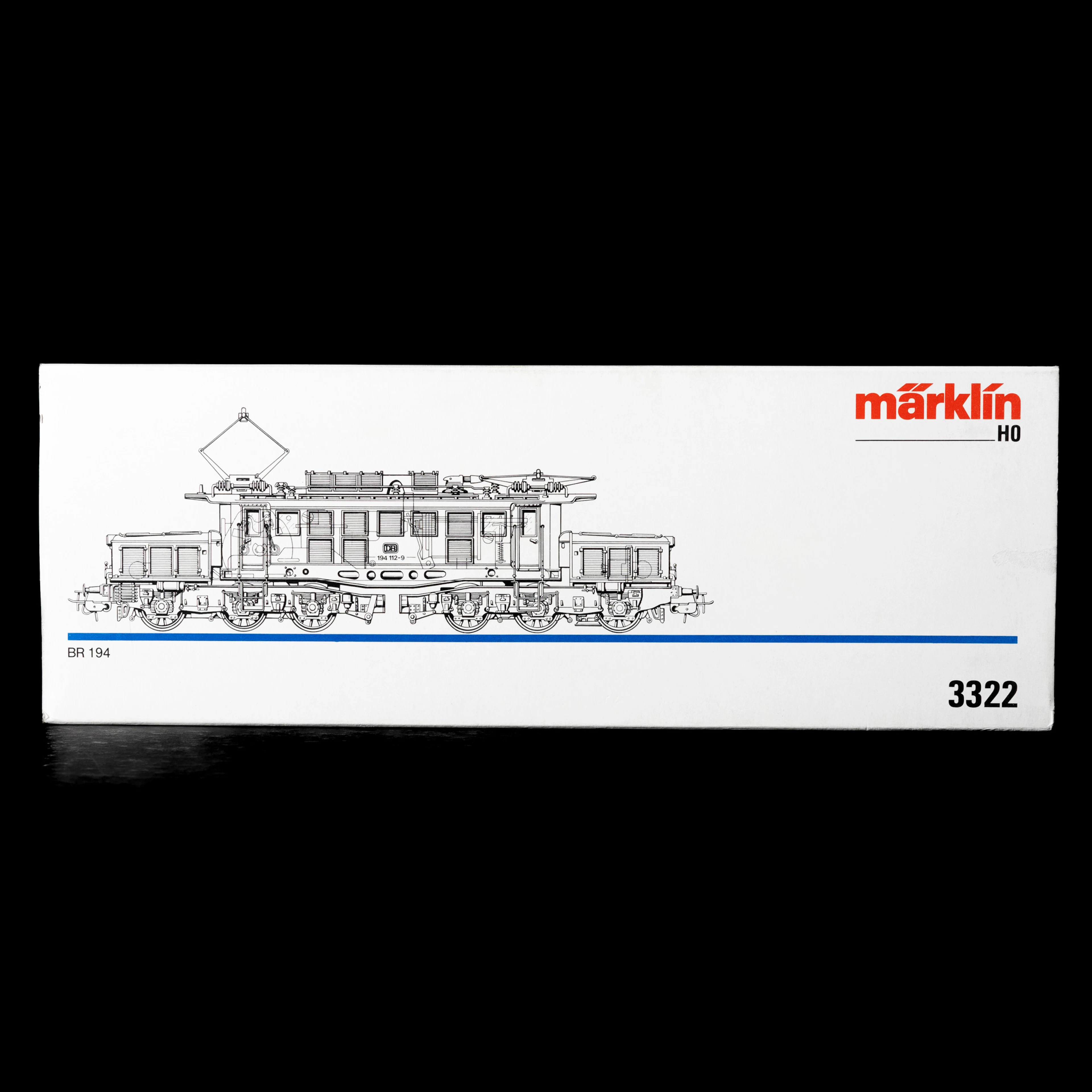 MÄRKLIN 3322 DB:s elektrolok 194, instruktion, originalkartong.