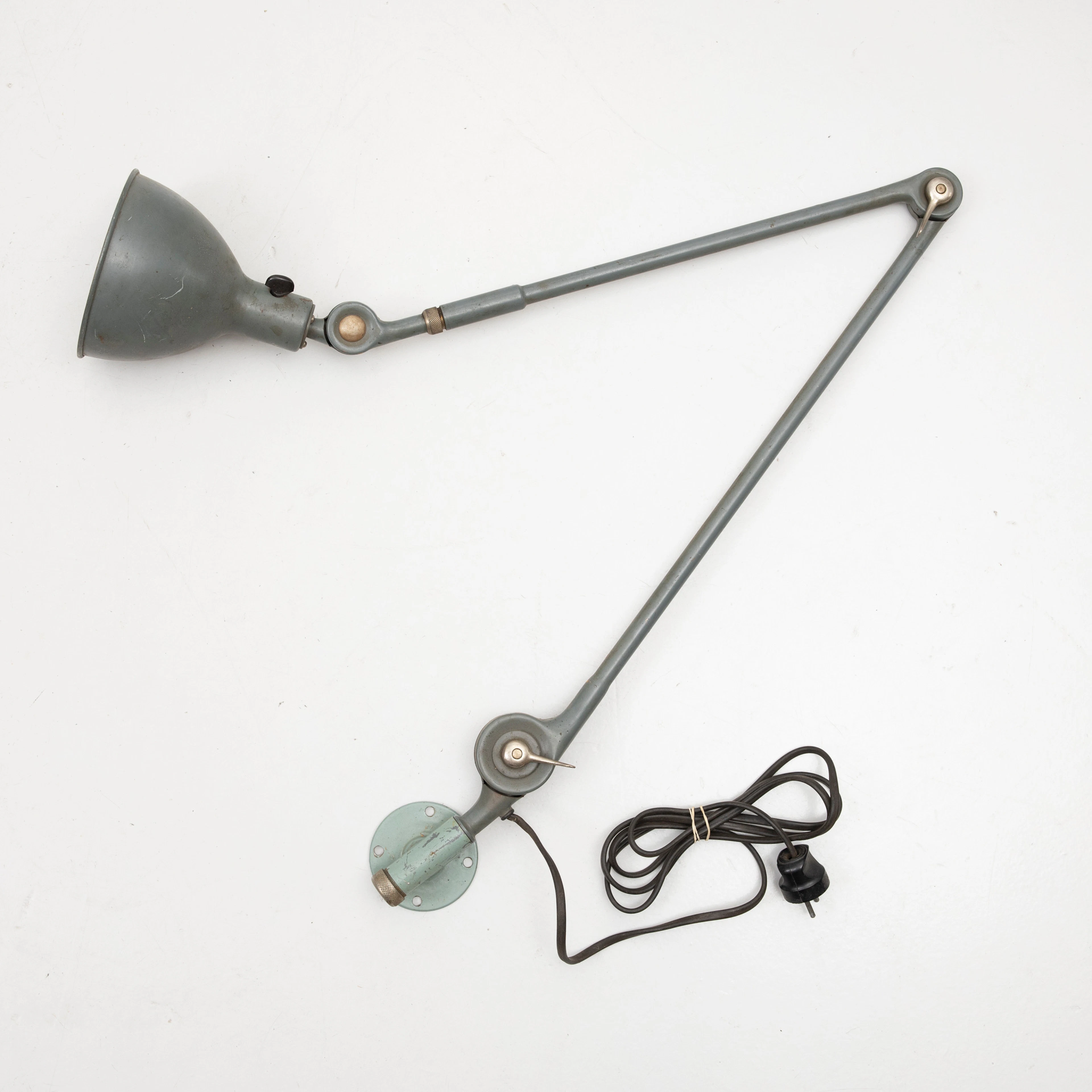 VÄGGLAMPA, industrimodell, metall, 1900-tal.