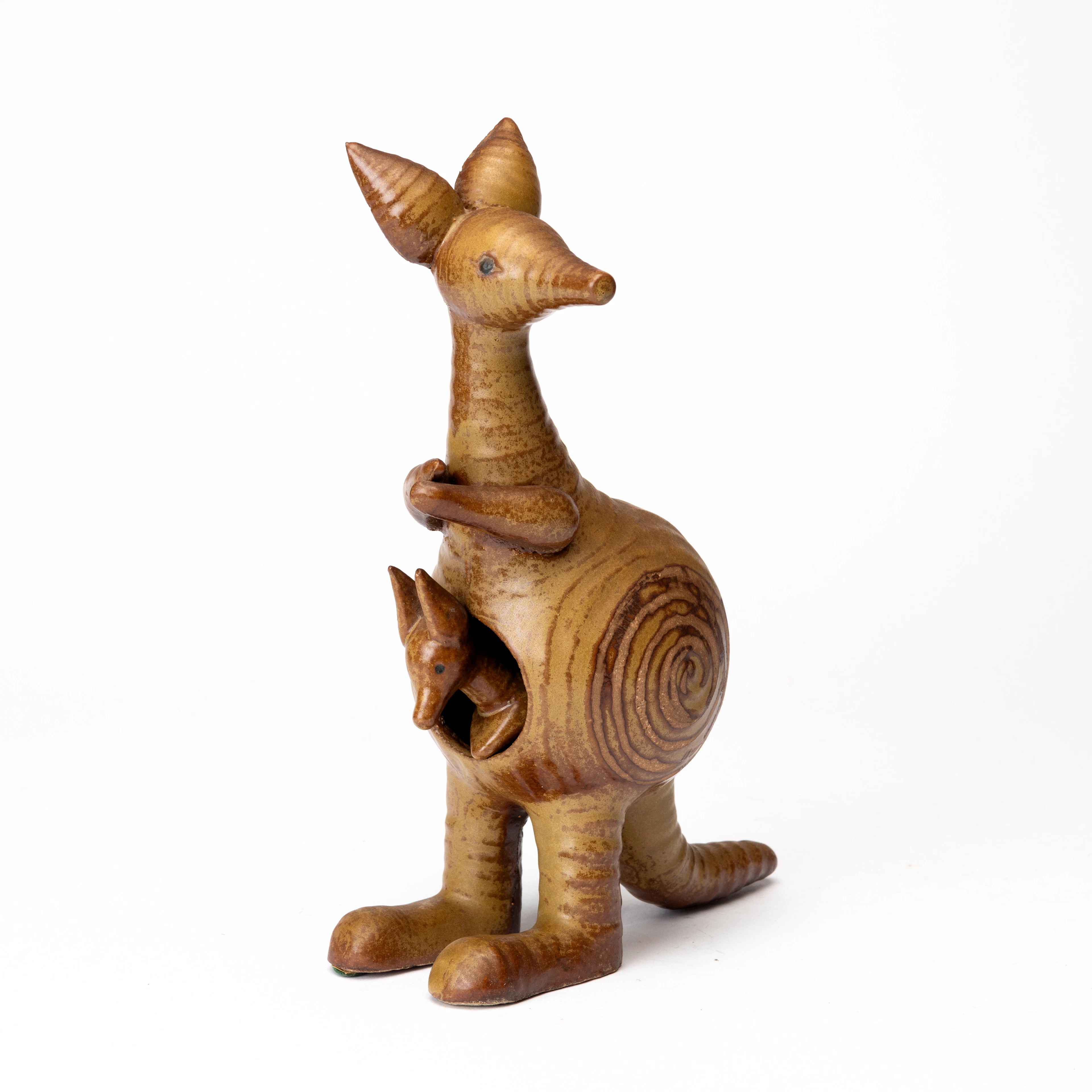 LISA LARSON. Figurin, stengods, "Känguru", ur serien "Stora Zoo"