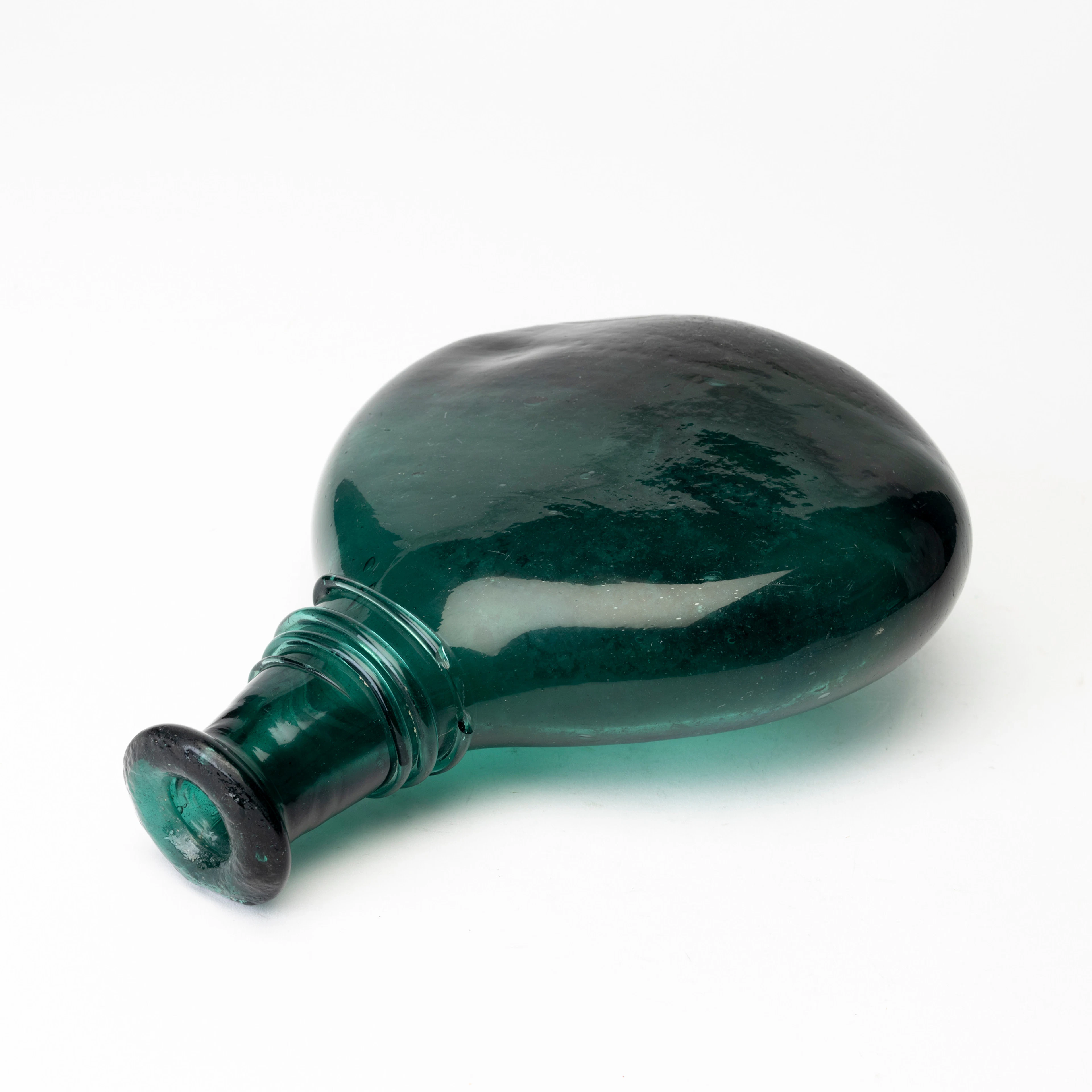 FLASKA, glas, 1700-/1800-tal.