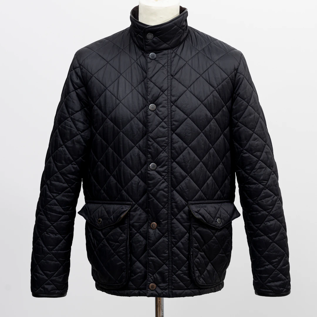 BARBOUR. Jacka, herr Evanton quilt, Sam Heughan, Barbour signature