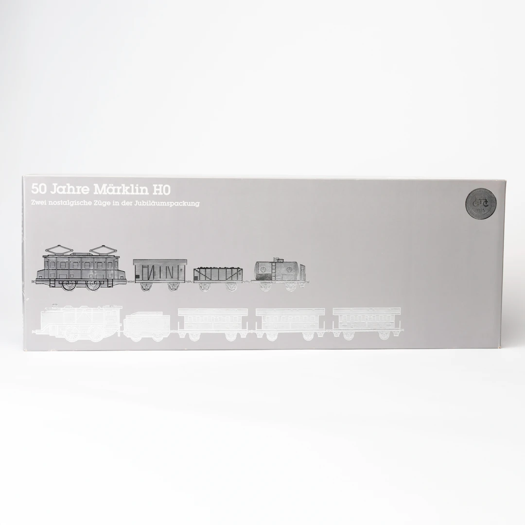 MÄRKLIN 0050 tågsats med ånglok, elektrolok och 6 vagnar, instruktioner
