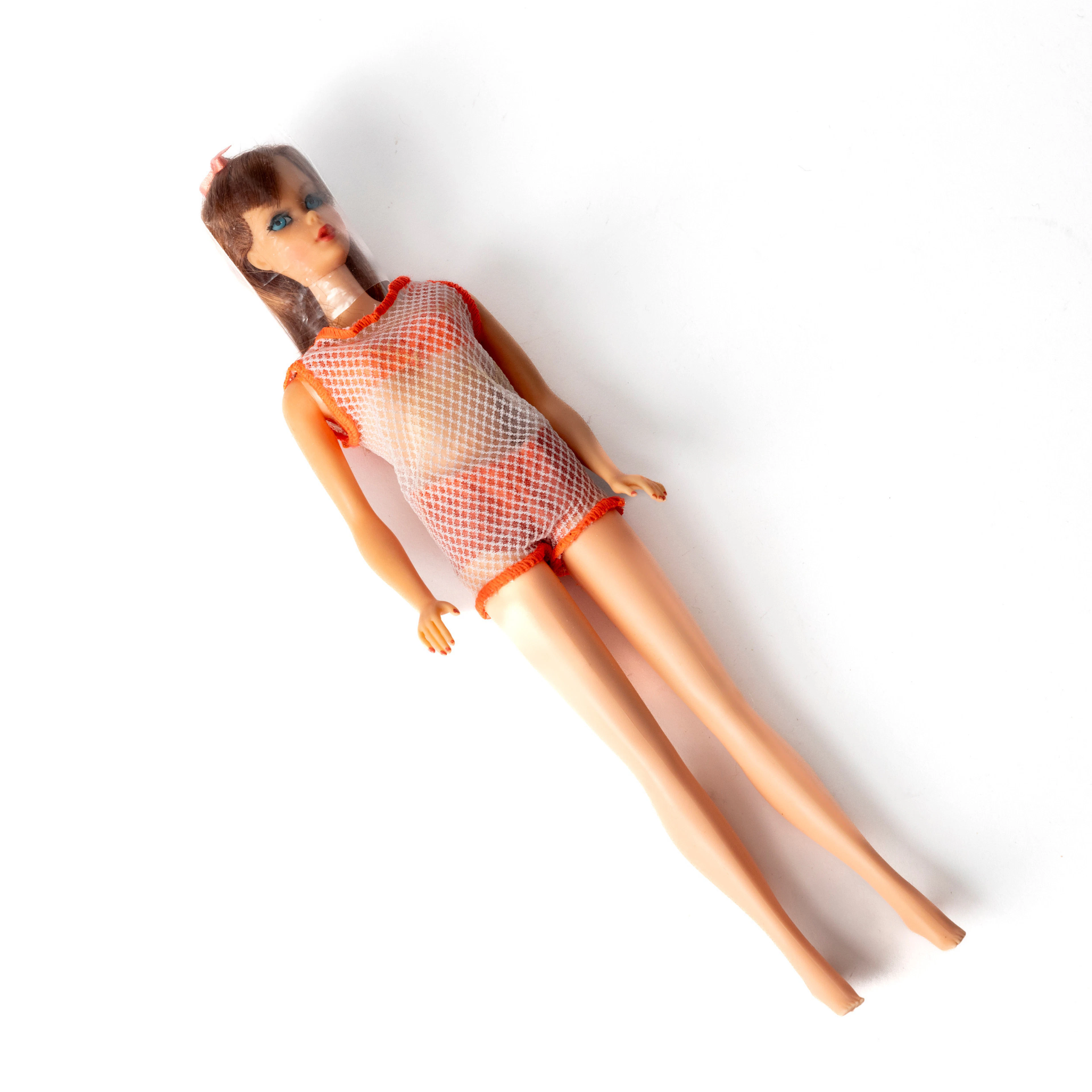 MATTEL INC. "Barbie", red head, twist ´n turn, bendable legs. 1960-tal.