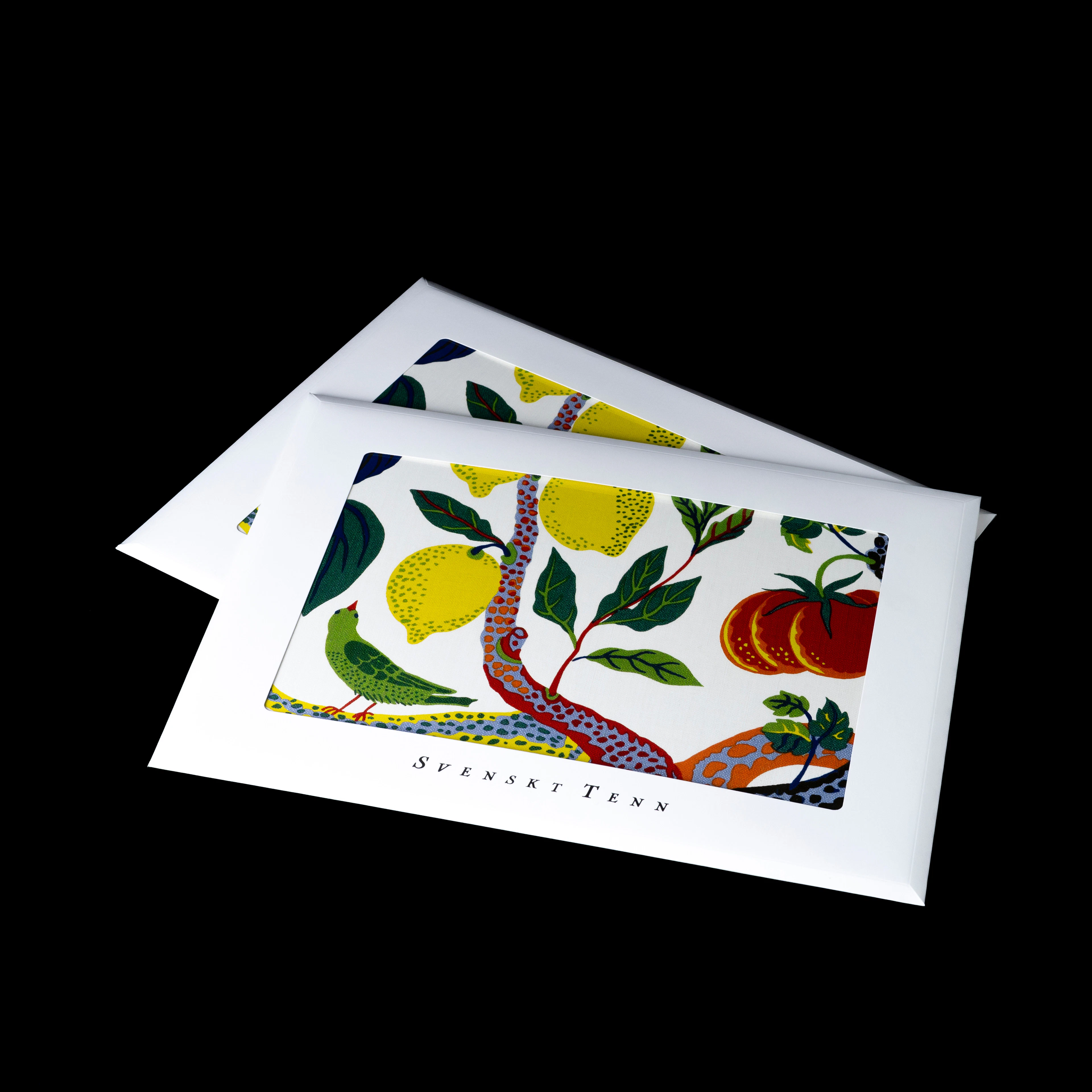 JOSEF FRANK. Bordstabletter, 4 st, "Italian Dinner", Firma Svenskt tenn.