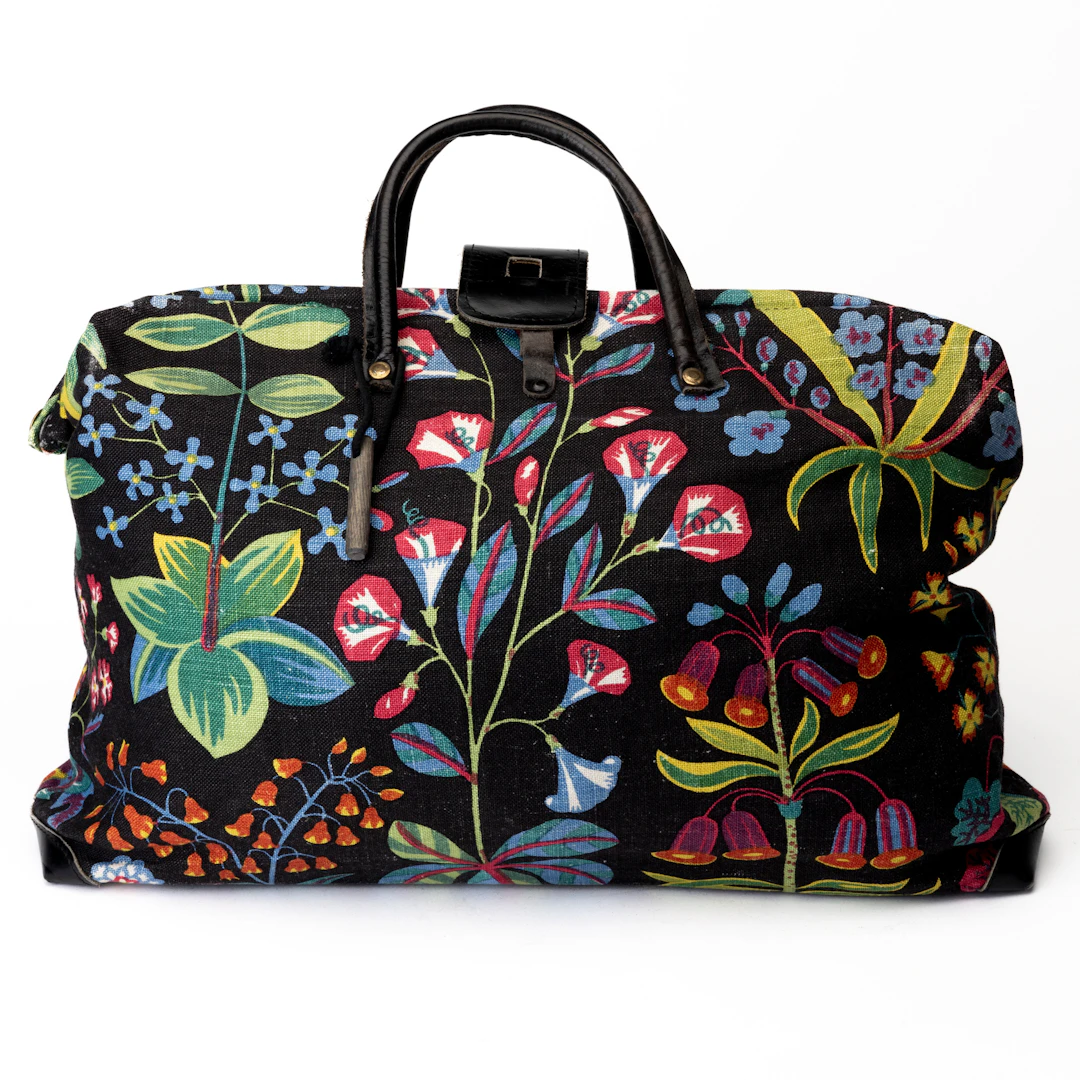 JOSEF FRANK. Väska, textil "Under ekvatorn", för Firma Svenskt Tenn.