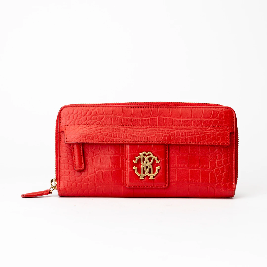 ROBERTO CAVALLI. Plånbok, "Wallet Diva zip around", 2000-tal.