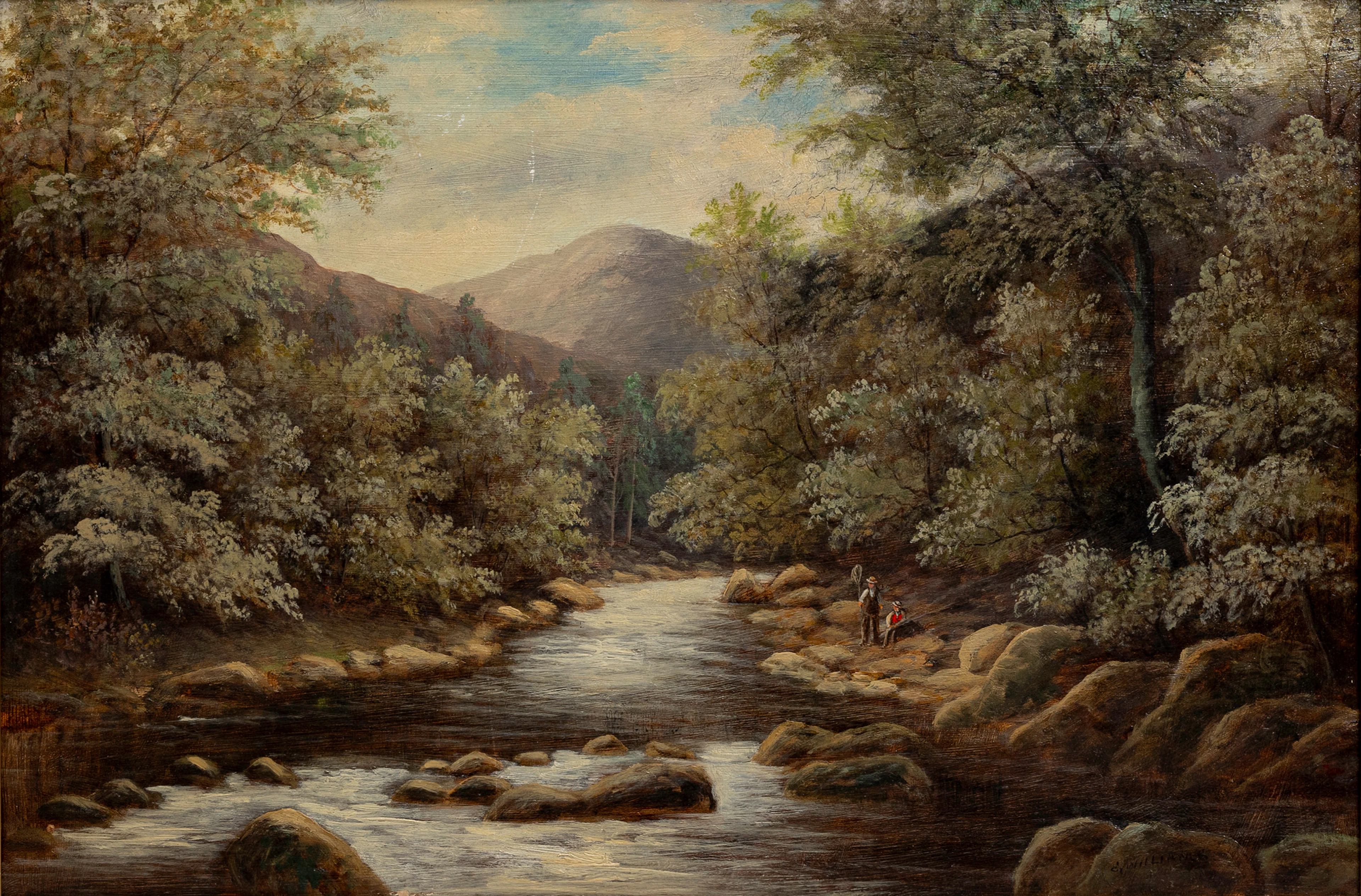 EDWARD WILLIAMS (1781-1855). HANS EFTERFÖLJARE. "Beasley near Ingleton