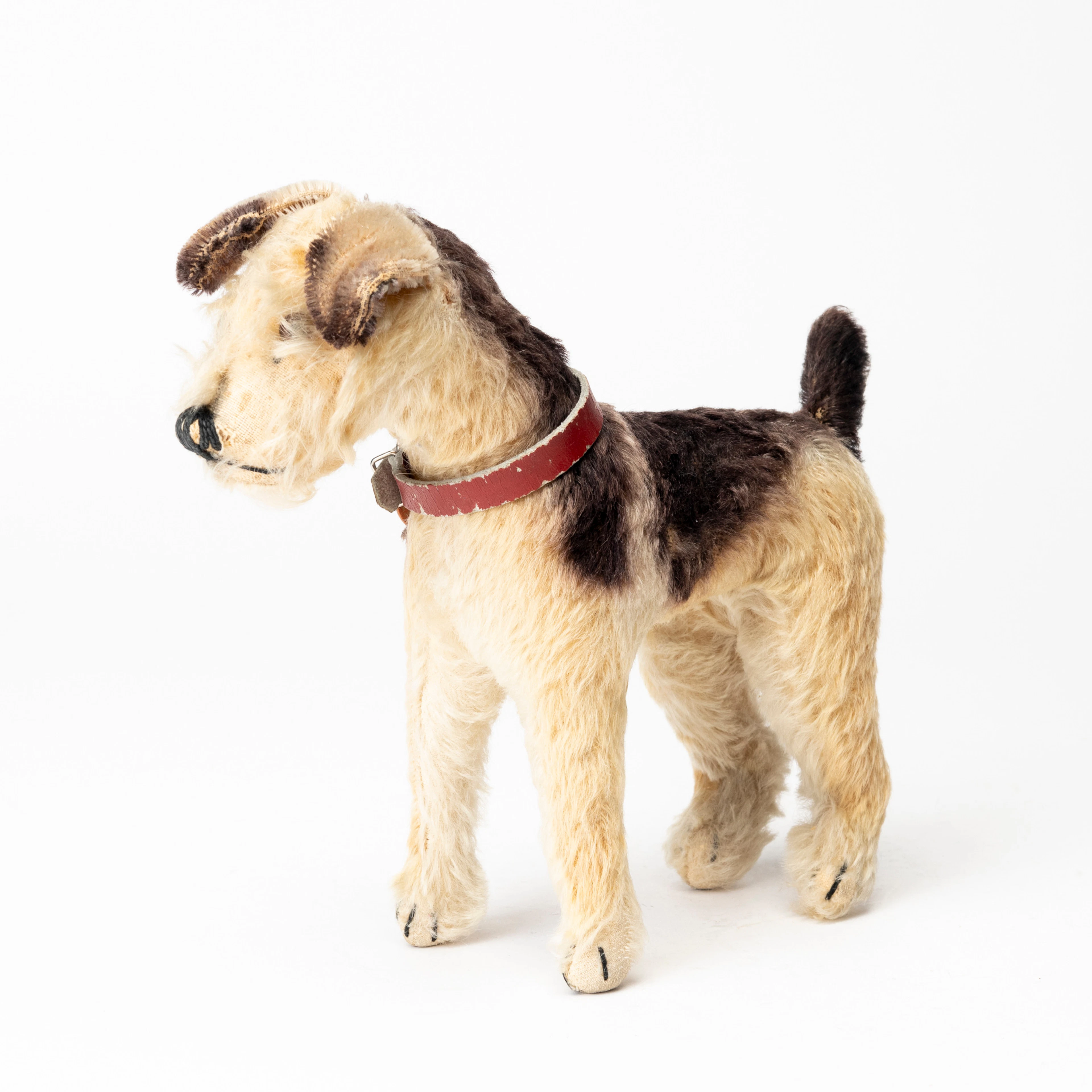 MJUKDJUR, Foxterrier, märkt, Steiff, 1900-talets första hälft.
