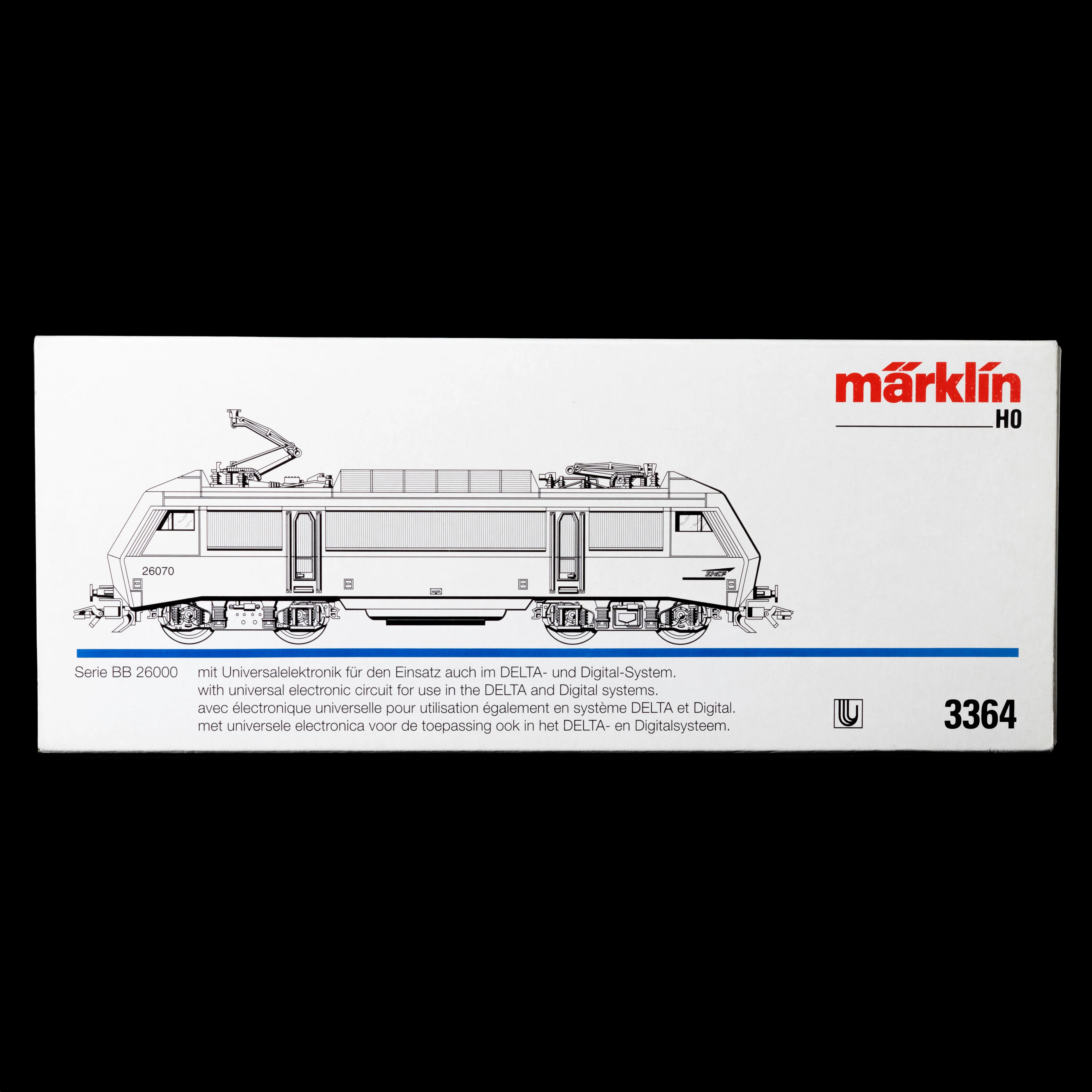 MÄRKLIN 3364, SNCF:s elektrolok BB 26000, Delta digital, instruktion