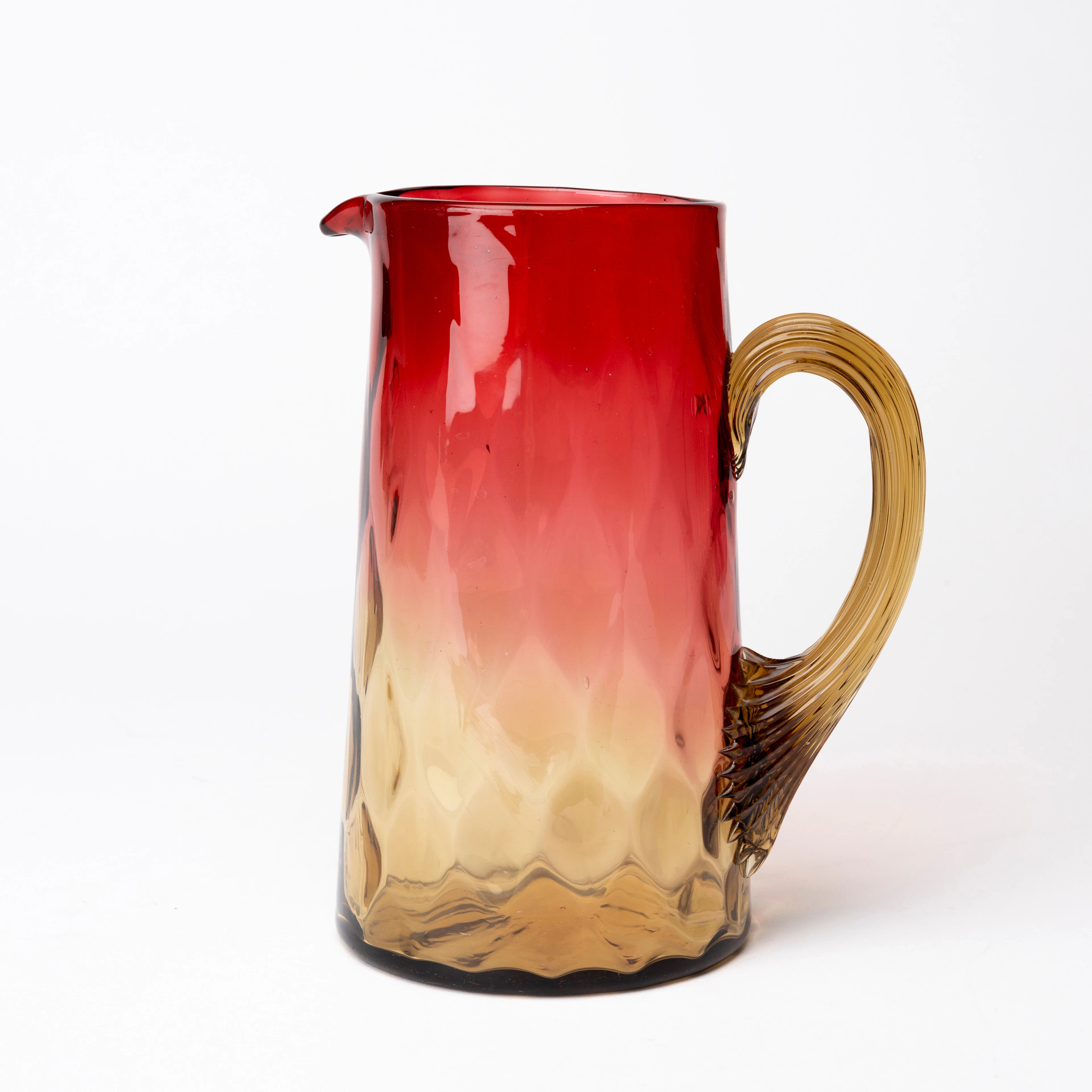 KANNA, glas, "Amberina", England 1800/1900.