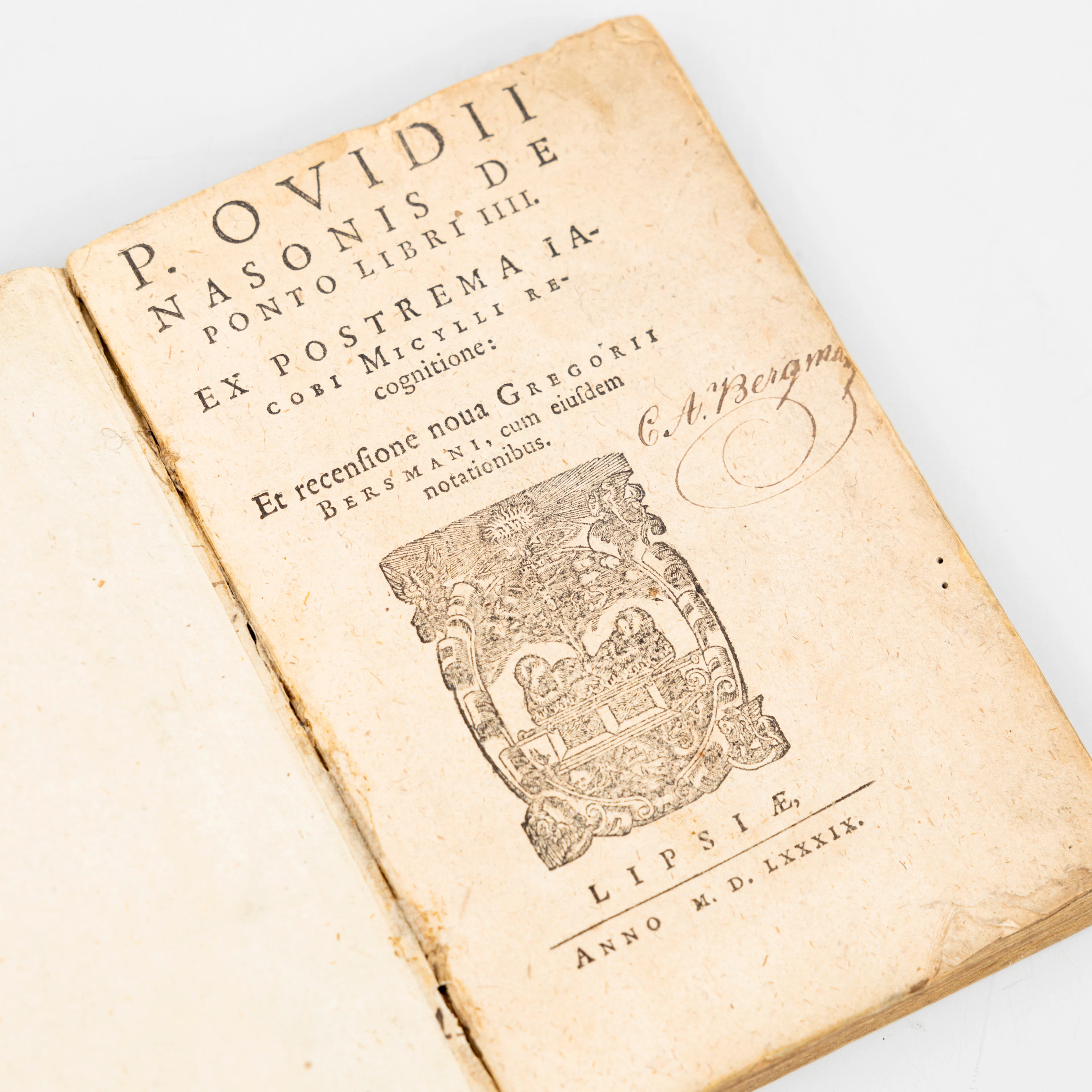 PUBLII OVIDII NASONIS. "De Ponto libri IIII", Ex postrema Iacobi Micylli