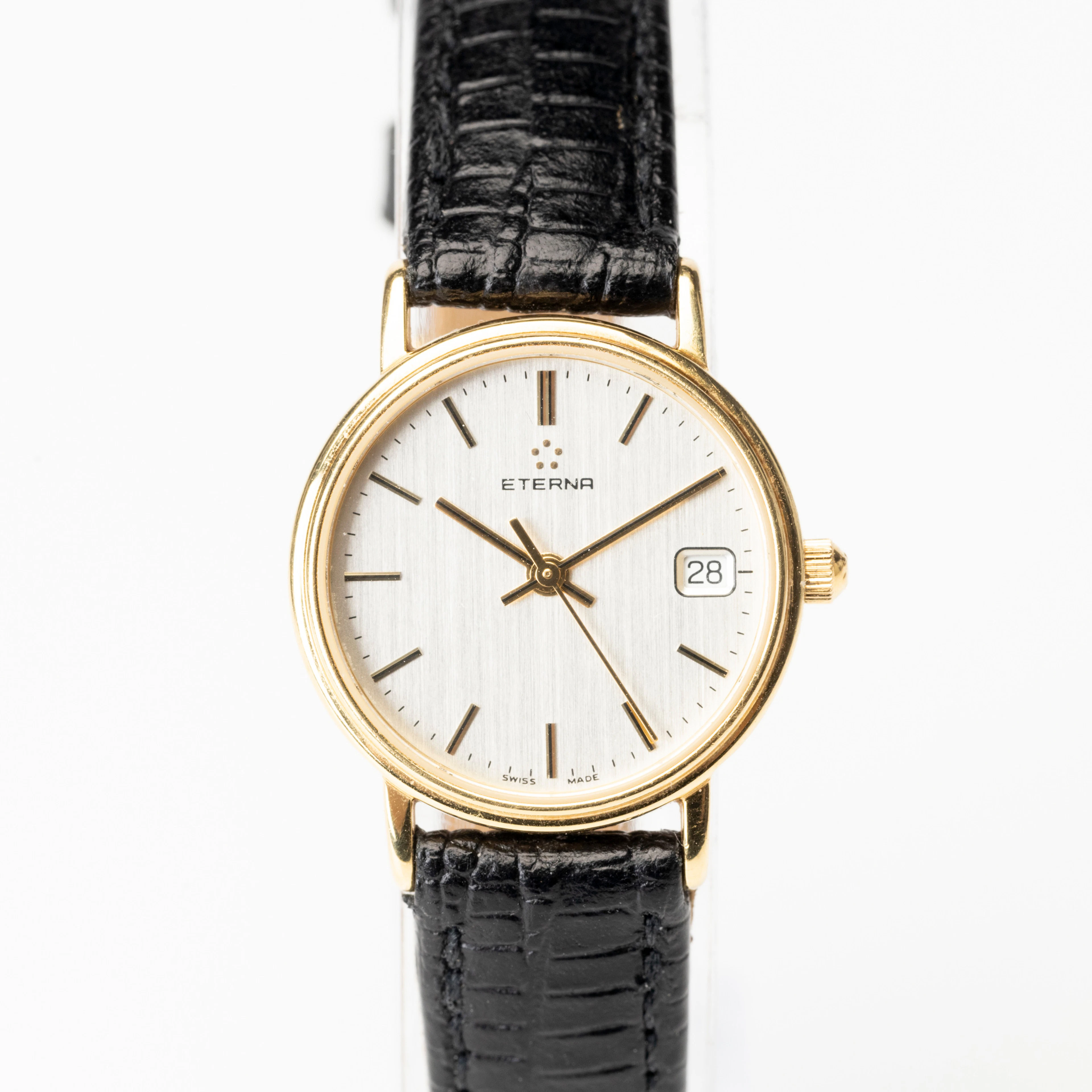ETERNA, armbandsur, quartz, cal. ETA 256.111, boett av 18K guld, ca 2007.