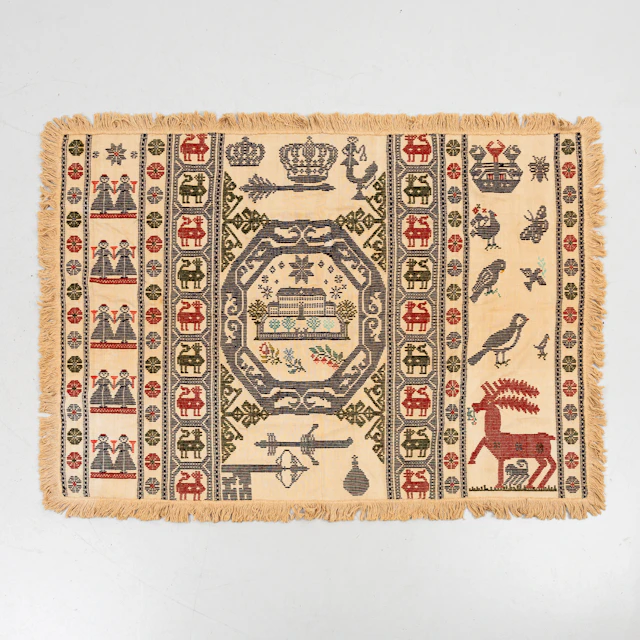 DRÄTTADUK, bomull och ull, 1800-talets slut.