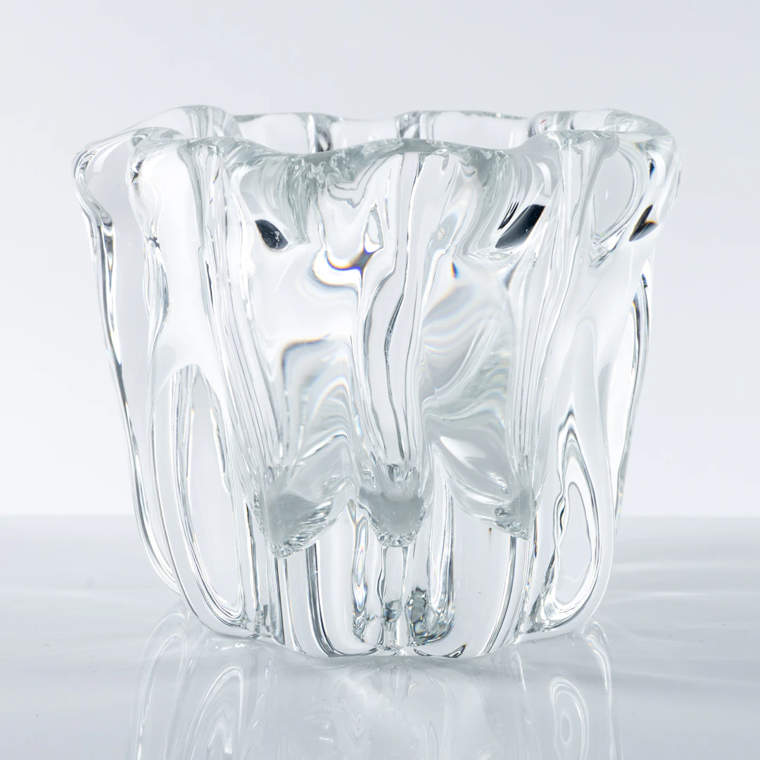 TAPIO WIRKKALA. Vas, glas, signerad, daterad 1988.