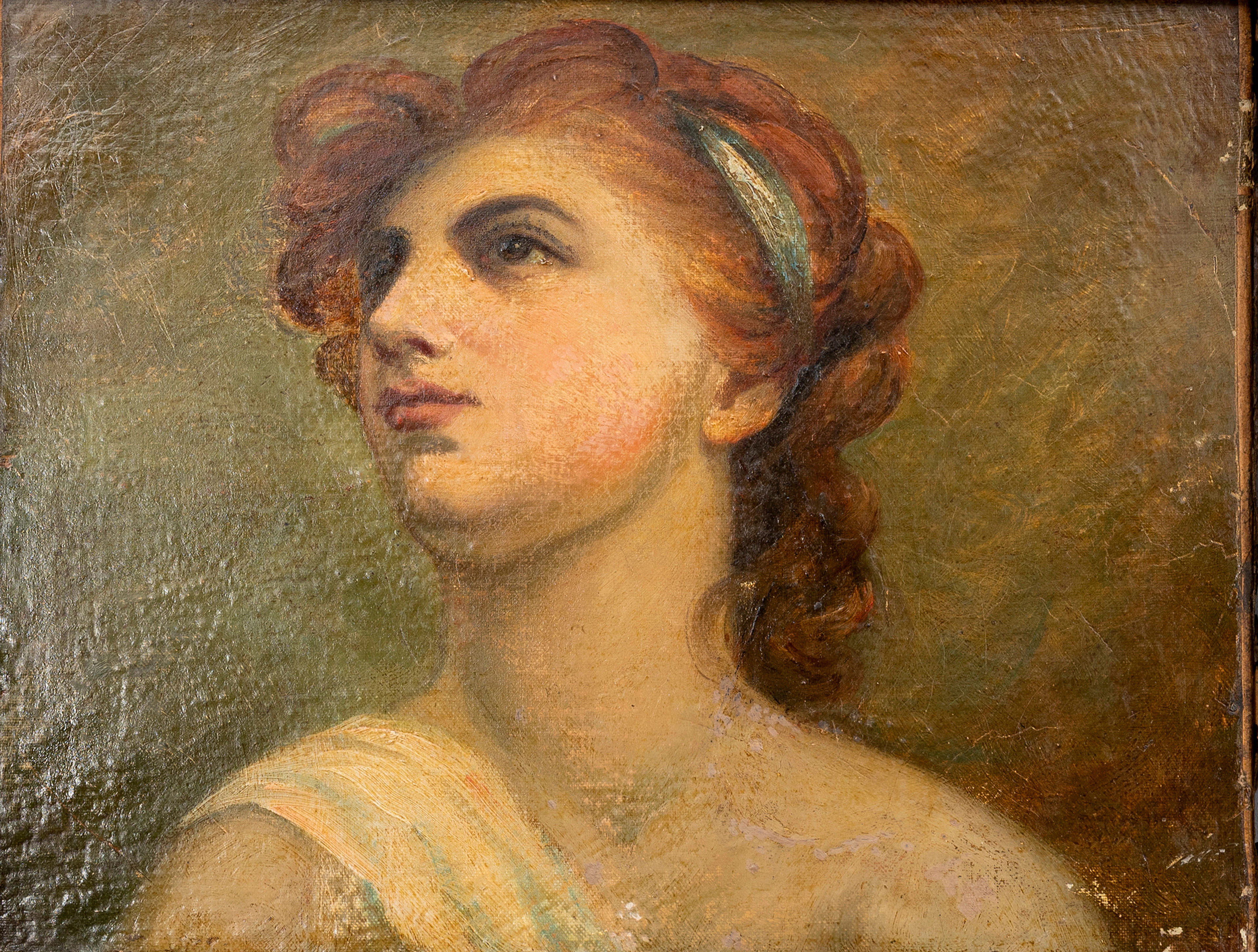 GEORGE ROMNEY. EFTER. "Lady Hamilton as Medea", olja på duk, osignerad