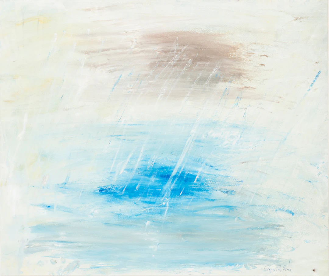 SVEN RYDÉN (1925-2018). "Mellan himmel och hav", olja på papper, signerad.