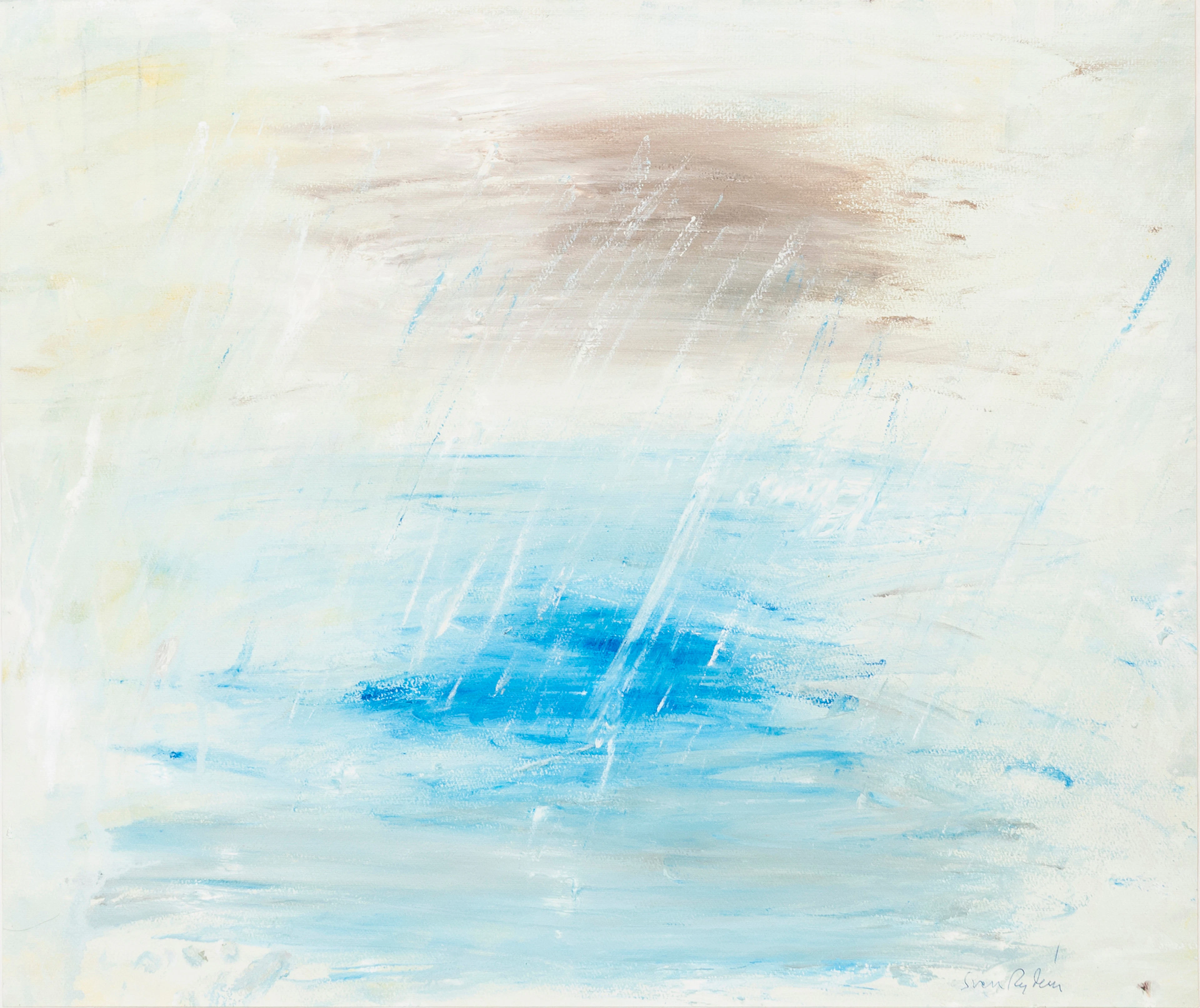 SVEN RYDÉN (1925-2018). "Mellan himmel och hav", olja på papper, signerad.