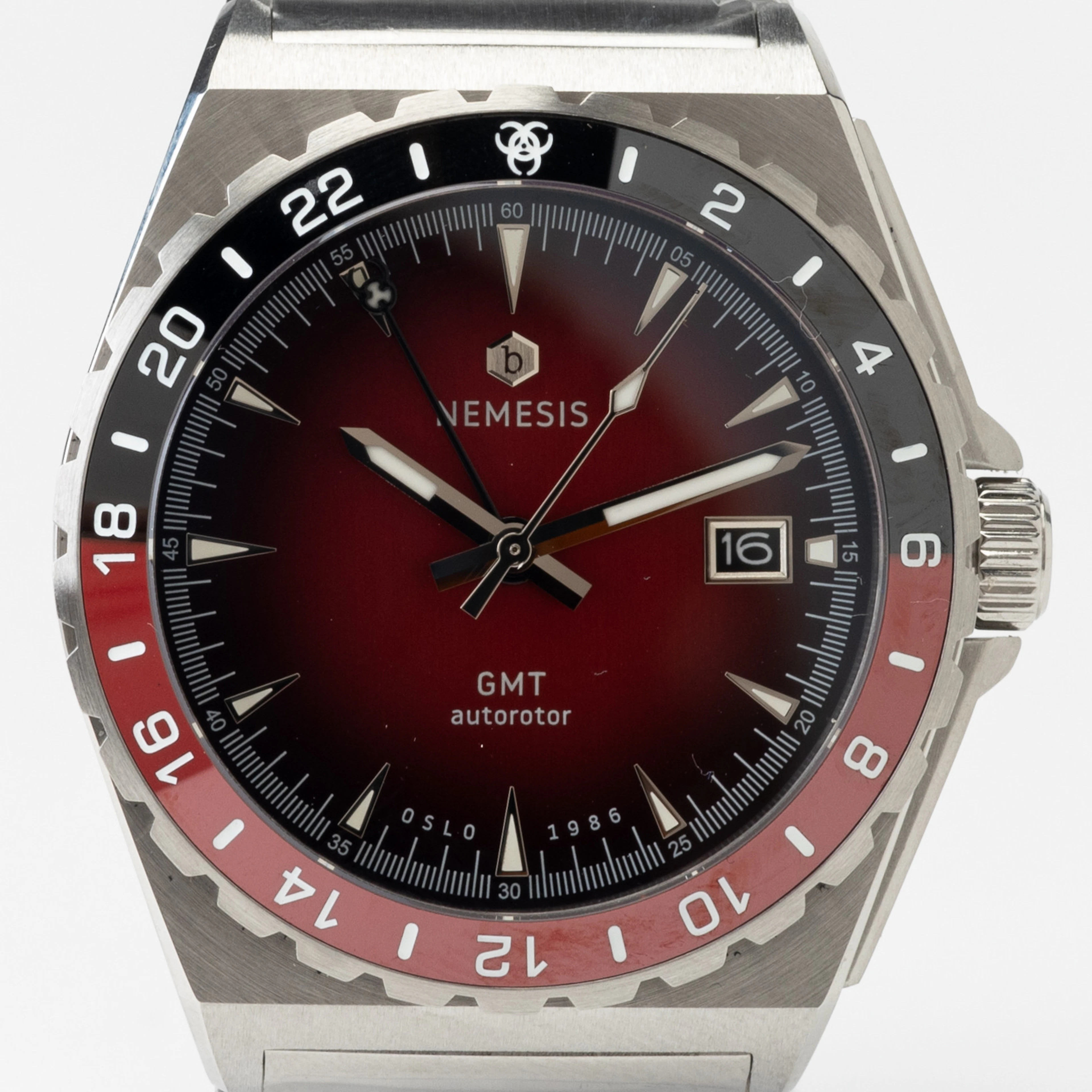 BRAGDUR AS, Nemesis, armbandsur, automatisk, cal. Seiko NH34 GMT