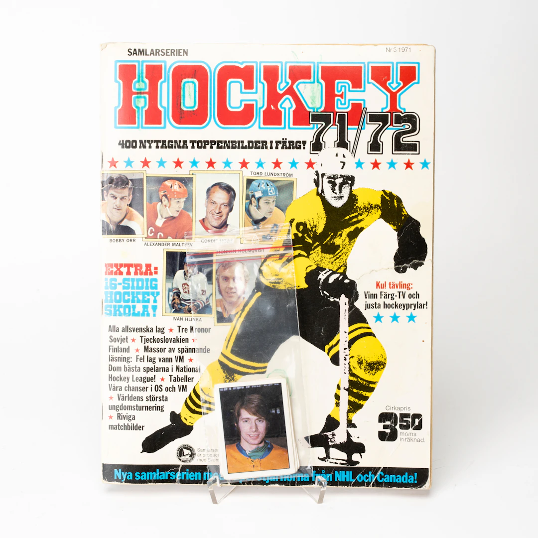 SAMLARBILDER, i album, ishockeyspelare, säsong 1971/72.