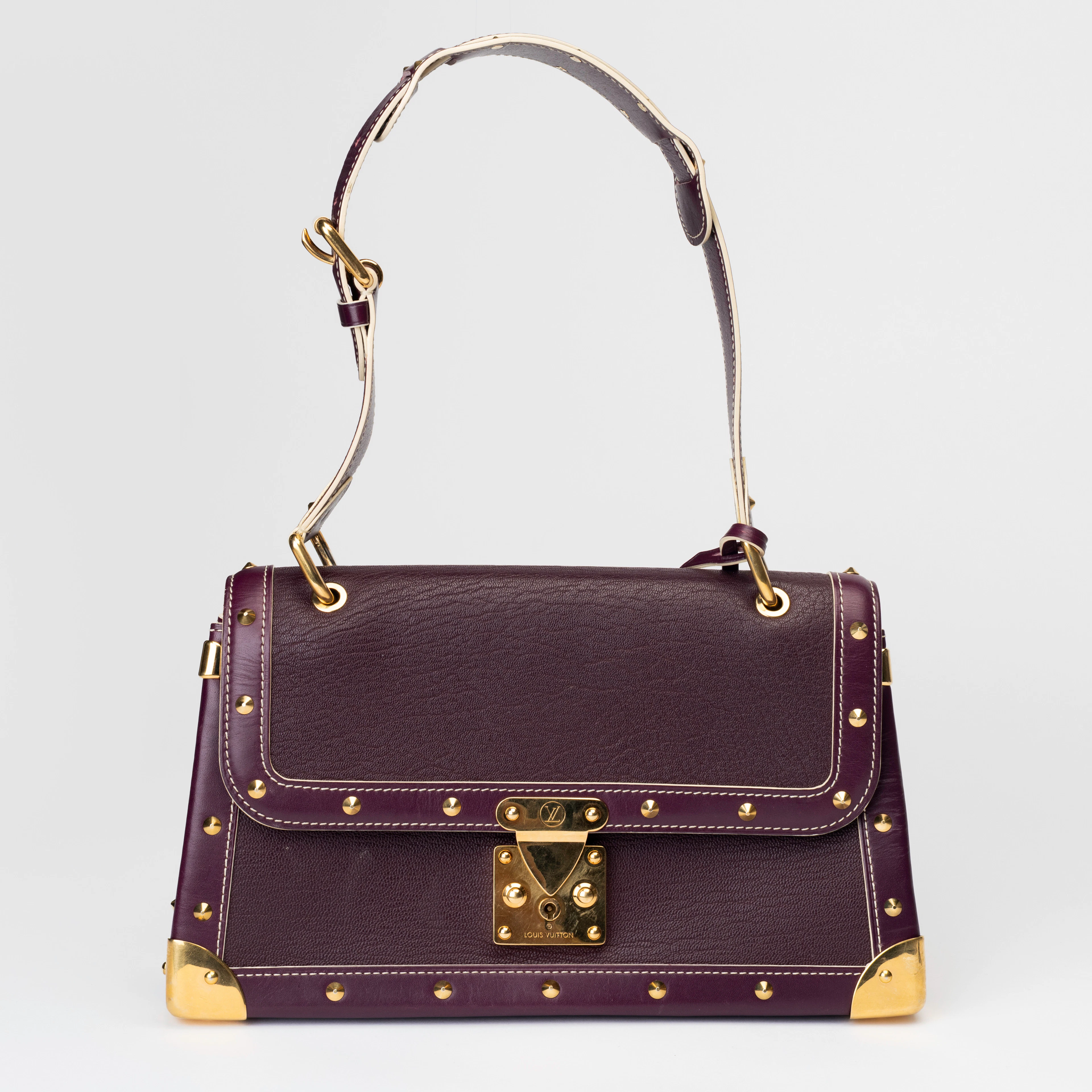 LOUIS VUITTON. Handväska, lila suhaliläder, "Le Talentueux", Paris