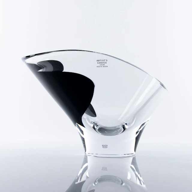 GÖRAN WÄRFF. Skål, glas, "Aria", Artist´s choice, etikettmärkt, Kosta