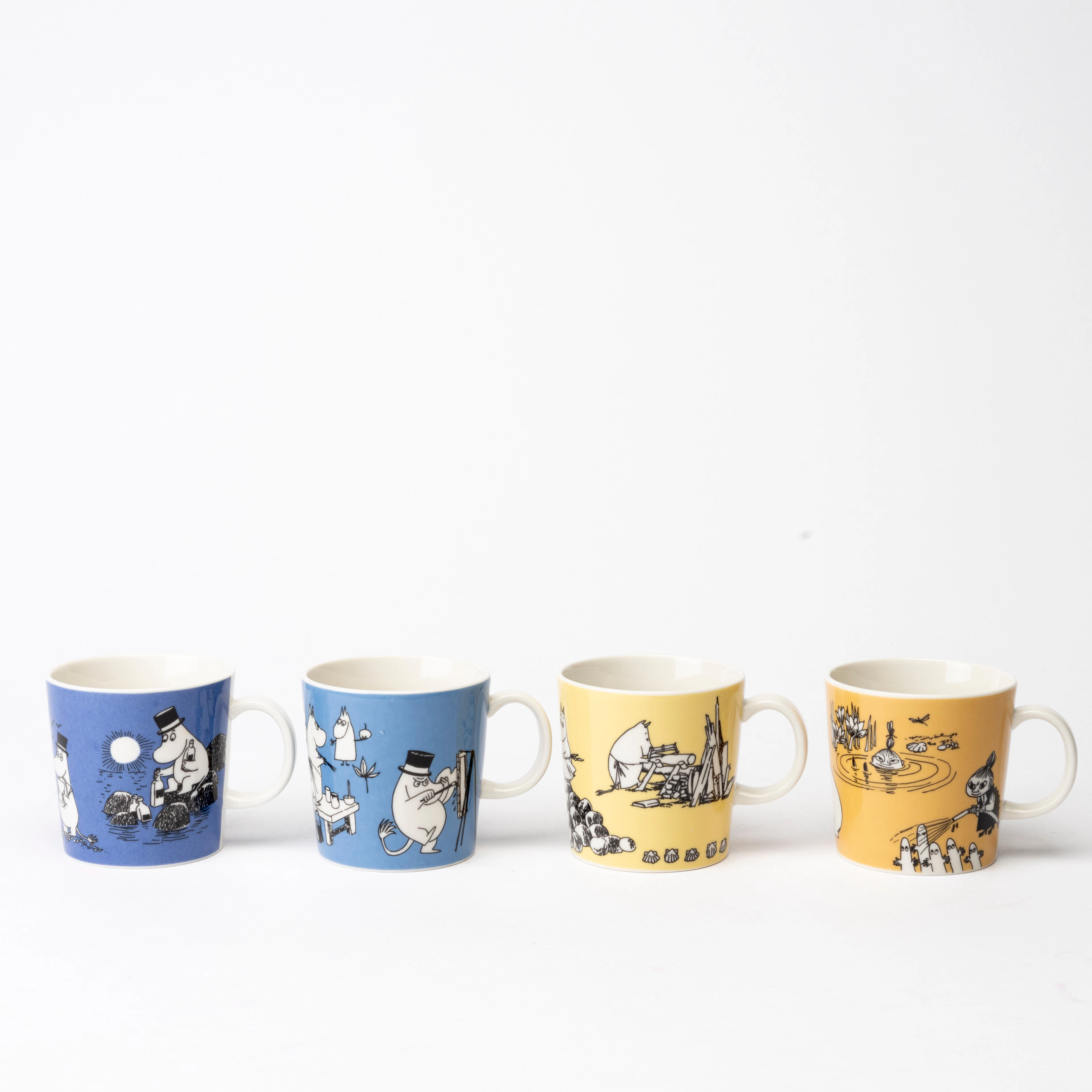 MUMINMUGGAR, 4 st, porslin, Moomin Characters/Bulls, Arabia, Finland