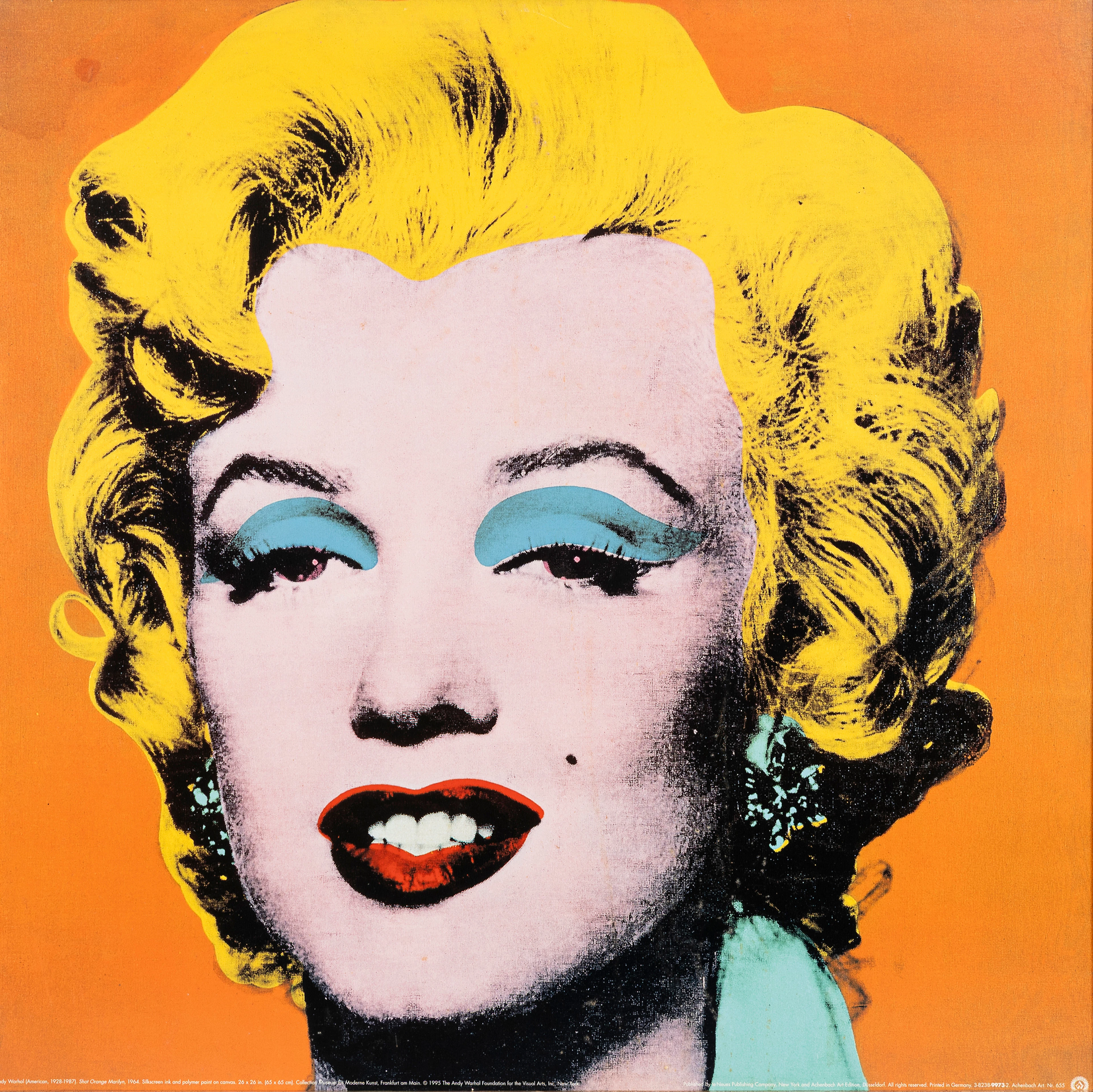ANDY WARHOL. EFTER. Färgseriegrafi, "Marilyn Monroe", utgiven av Achenbach