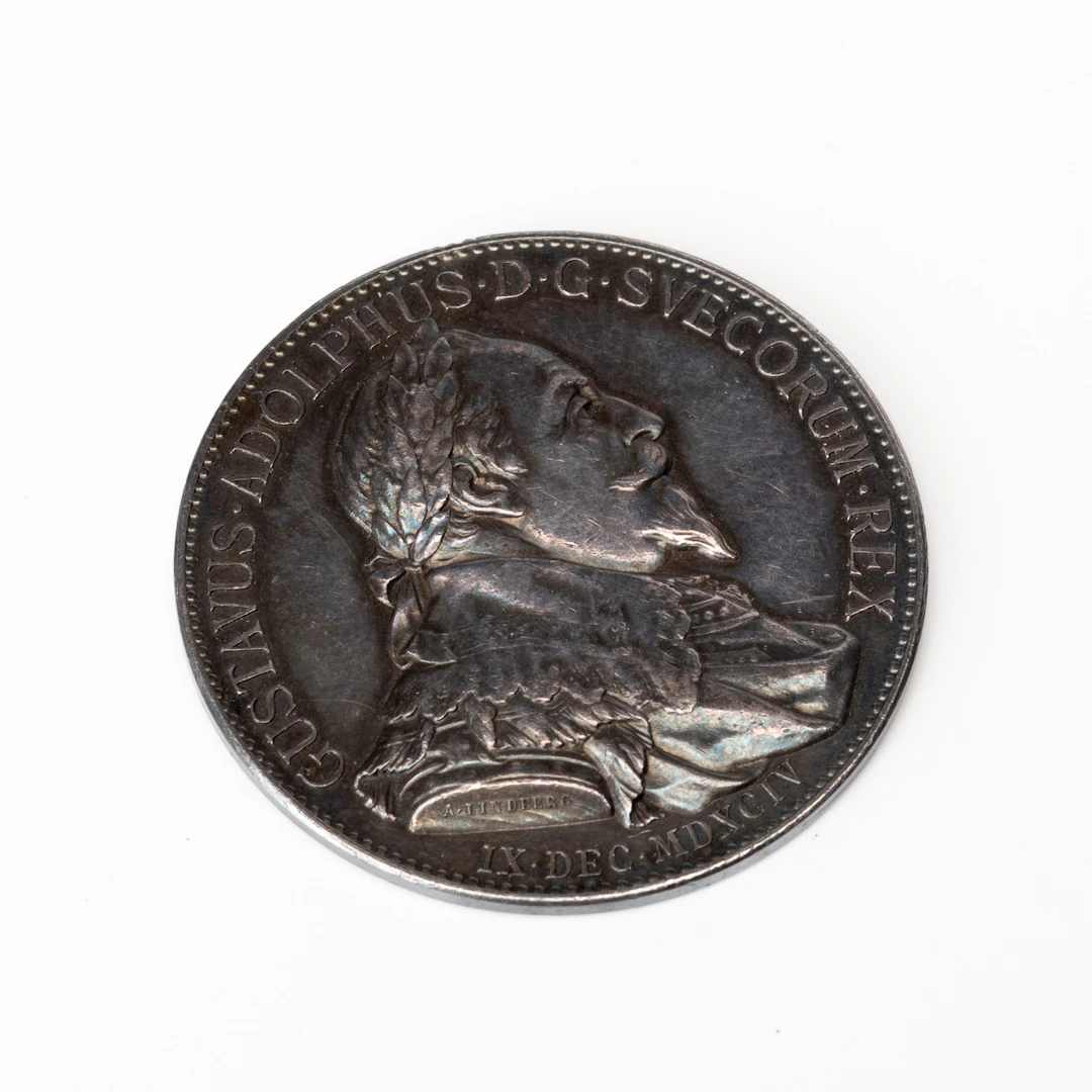 MEDALJ, silver, 300 års jubileum Gustav II Adolfs födelse, 1894.