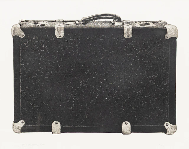 JAN DAHLQVIST. "Bon voyage", etsning, signerad, numrerad 5/40, daterad 1986.