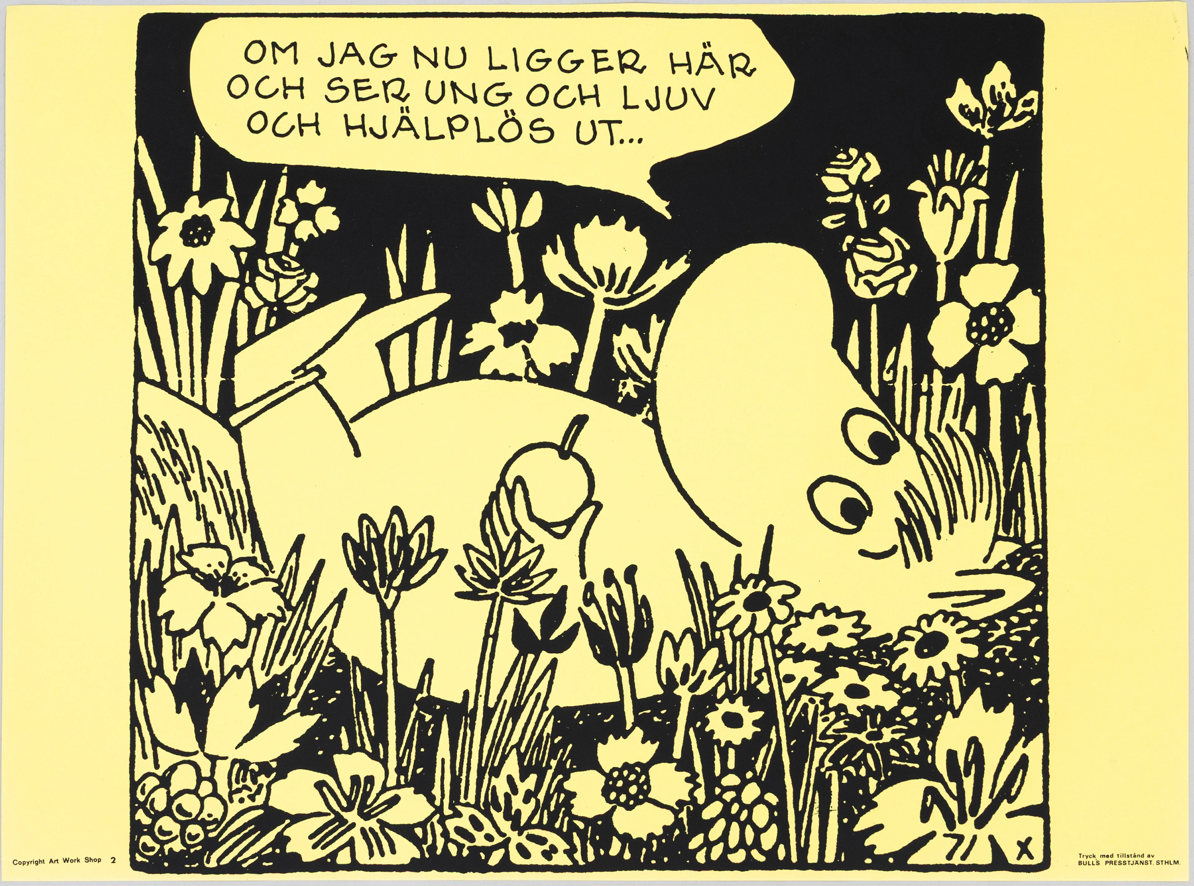 TOVE JANSSON. Efter. Mumin, "Om jag nu ligger här och ser ung och